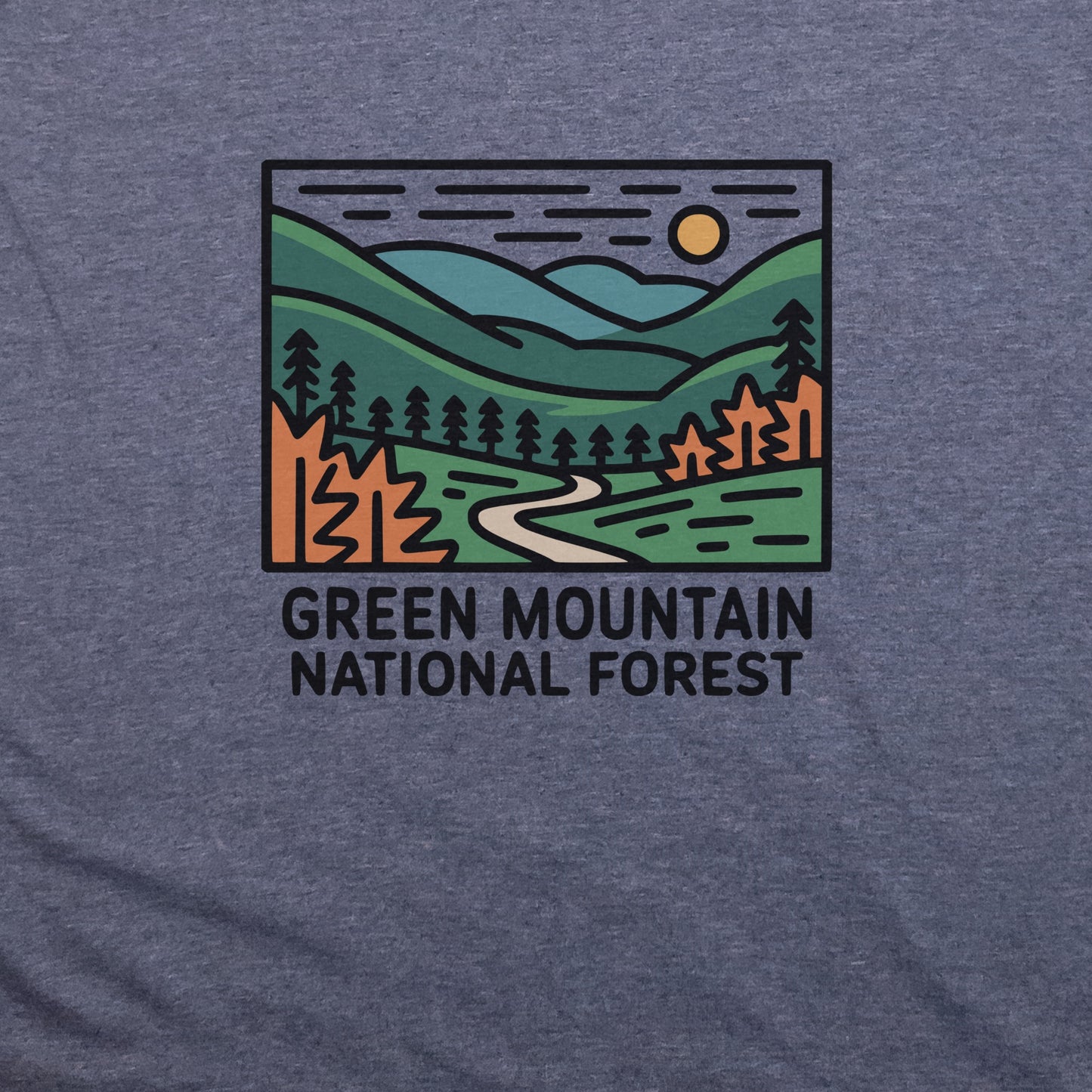 Green Mountain National Forest T-Shirt Adventure and Outdoors Themed T-Shirt