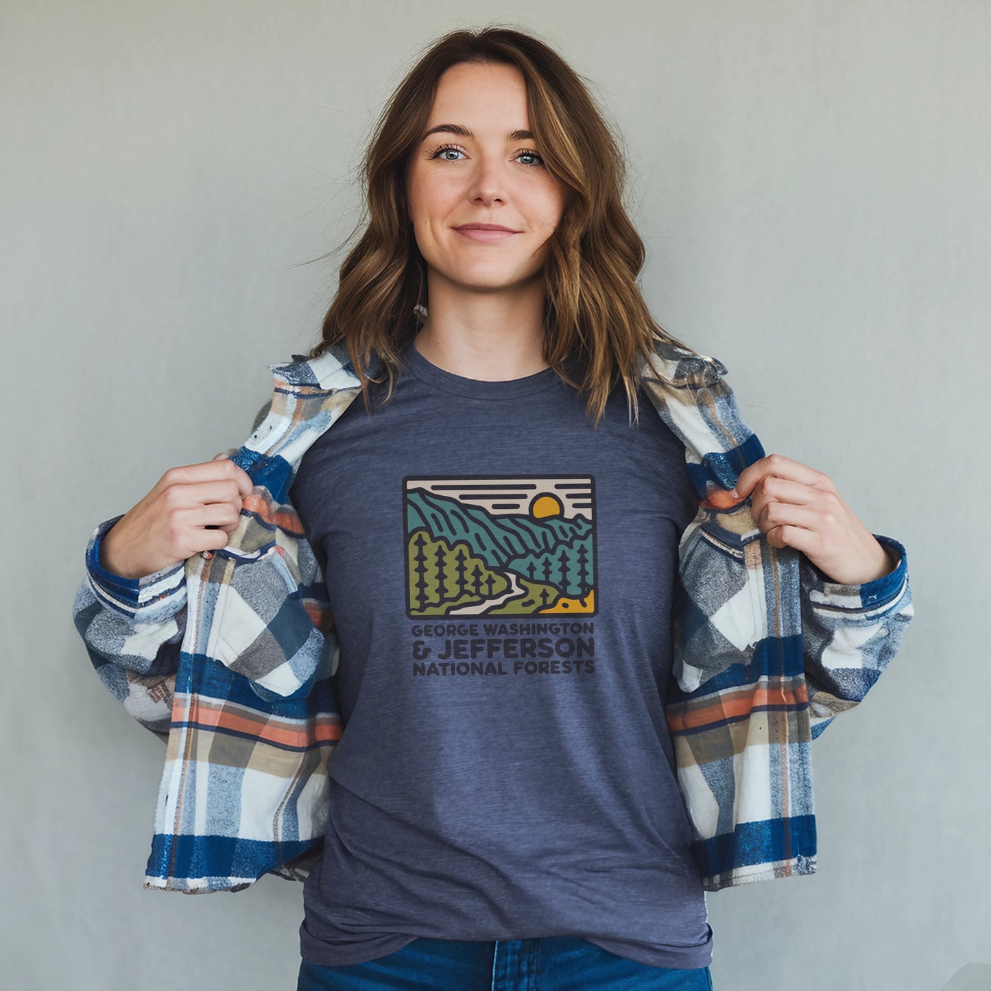 George Washington and Jefferson National Forests T-Shirt Adventure and Outdoors Themed T-Shirt