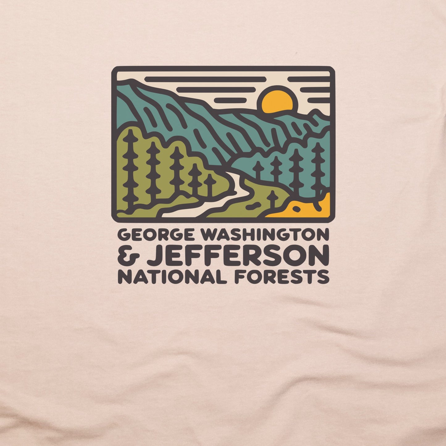 George Washington and Jefferson National Forests T-Shirt Adventure and Outdoors Themed T-Shirt