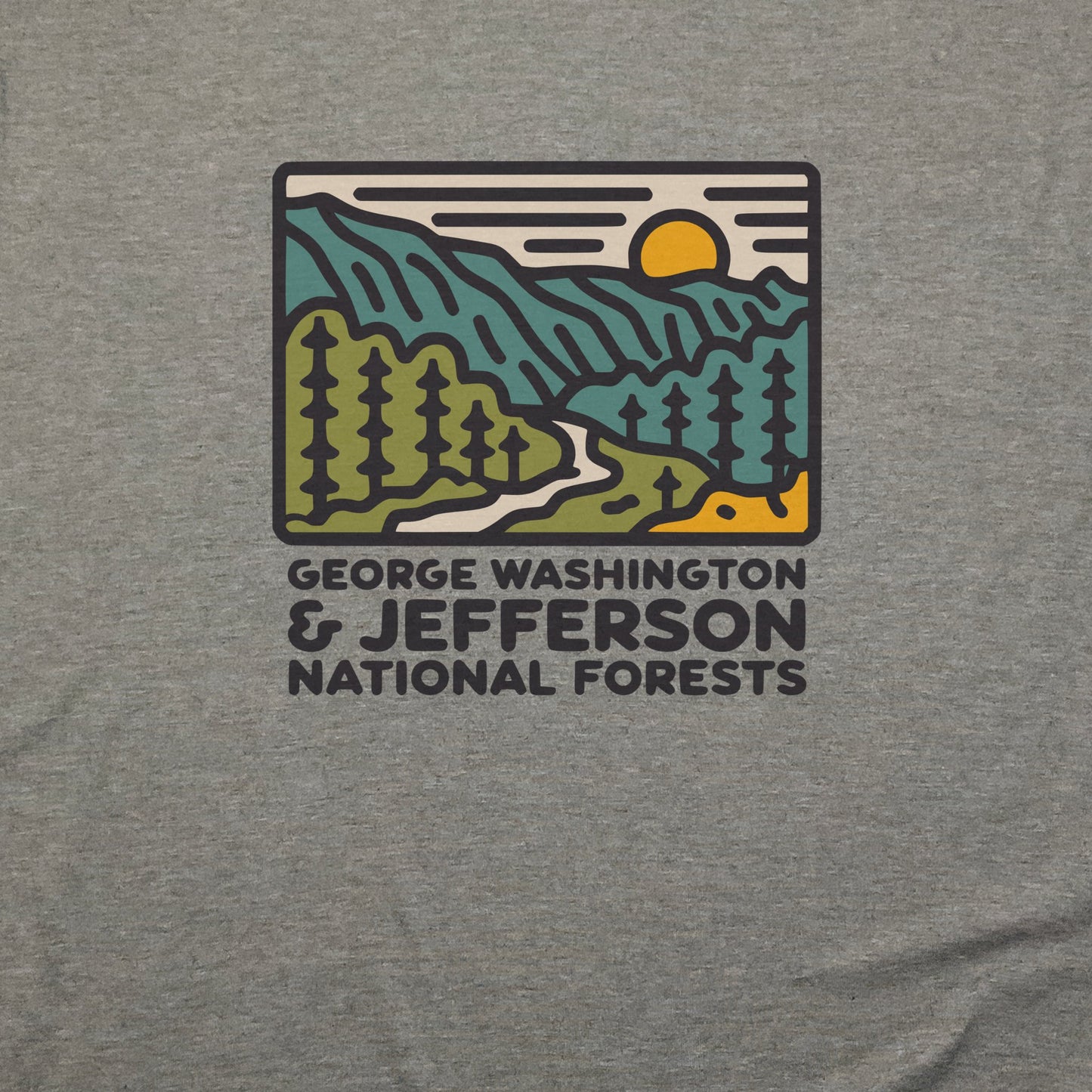 George Washington and Jefferson National Forests T-Shirt Adventure and Outdoors Themed T-Shirt