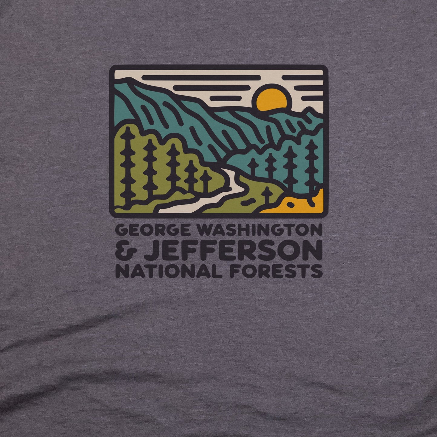 George Washington and Jefferson National Forests T-Shirt Adventure and Outdoors Themed T-Shirt