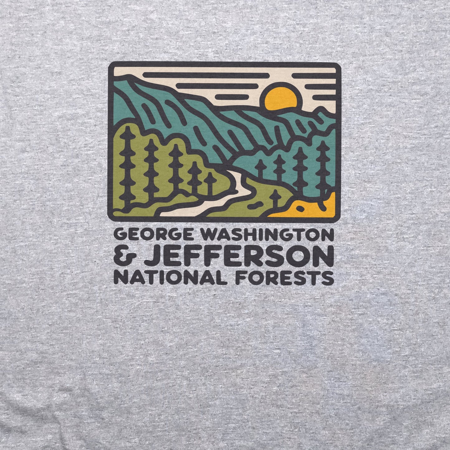 George Washington and Jefferson National Forests T-Shirt Adventure and Outdoors Themed T-Shirt