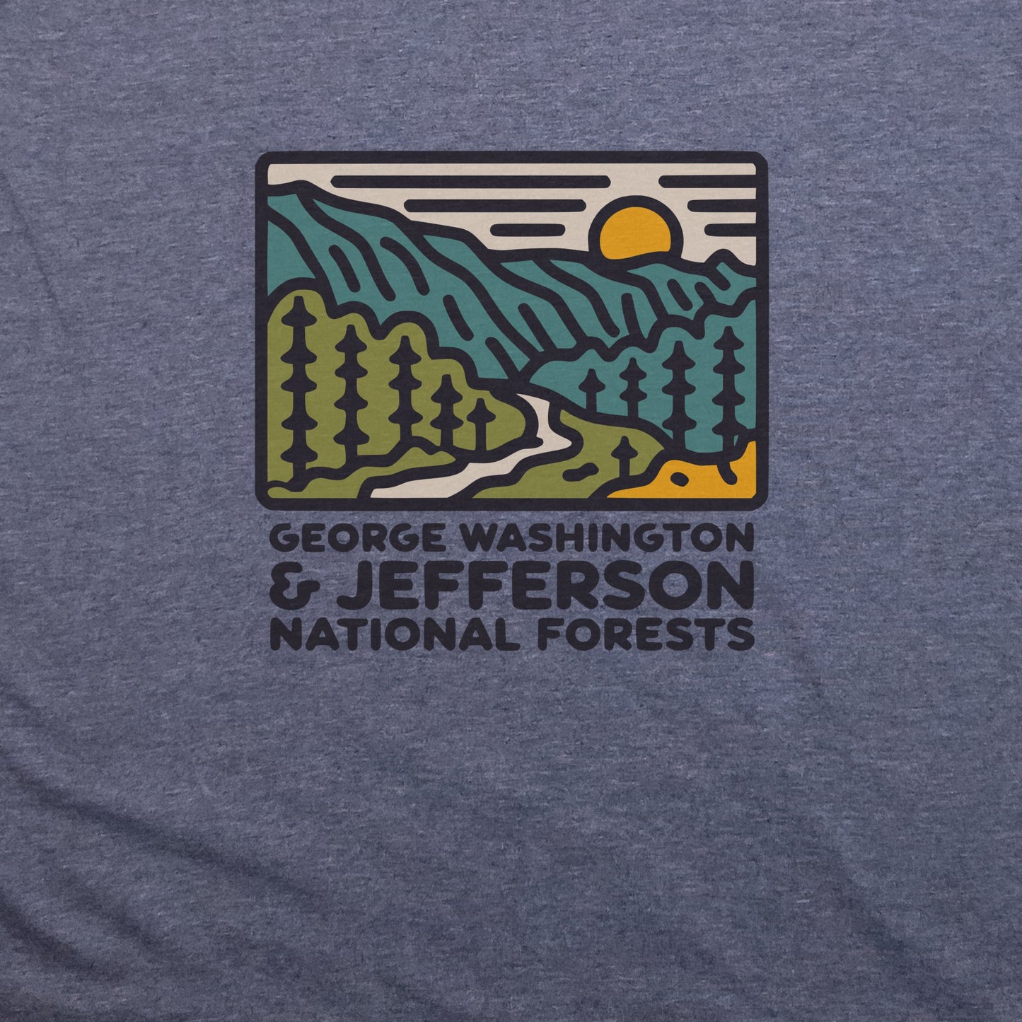 George Washington and Jefferson National Forests T-Shirt Adventure and Outdoors Themed T-Shirt