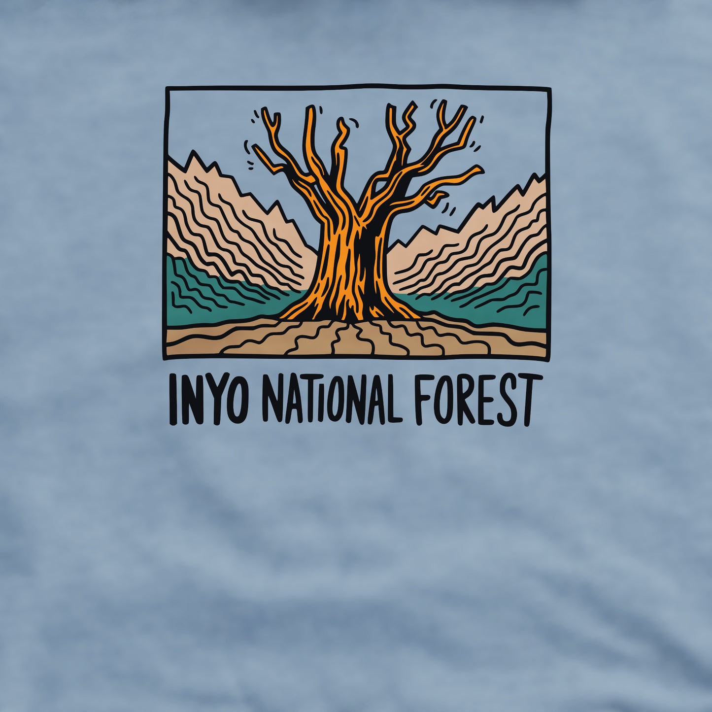 Inyo National Forest Crewneck Sweatshirt Adventure and Outdoors Themed Sweatshirt