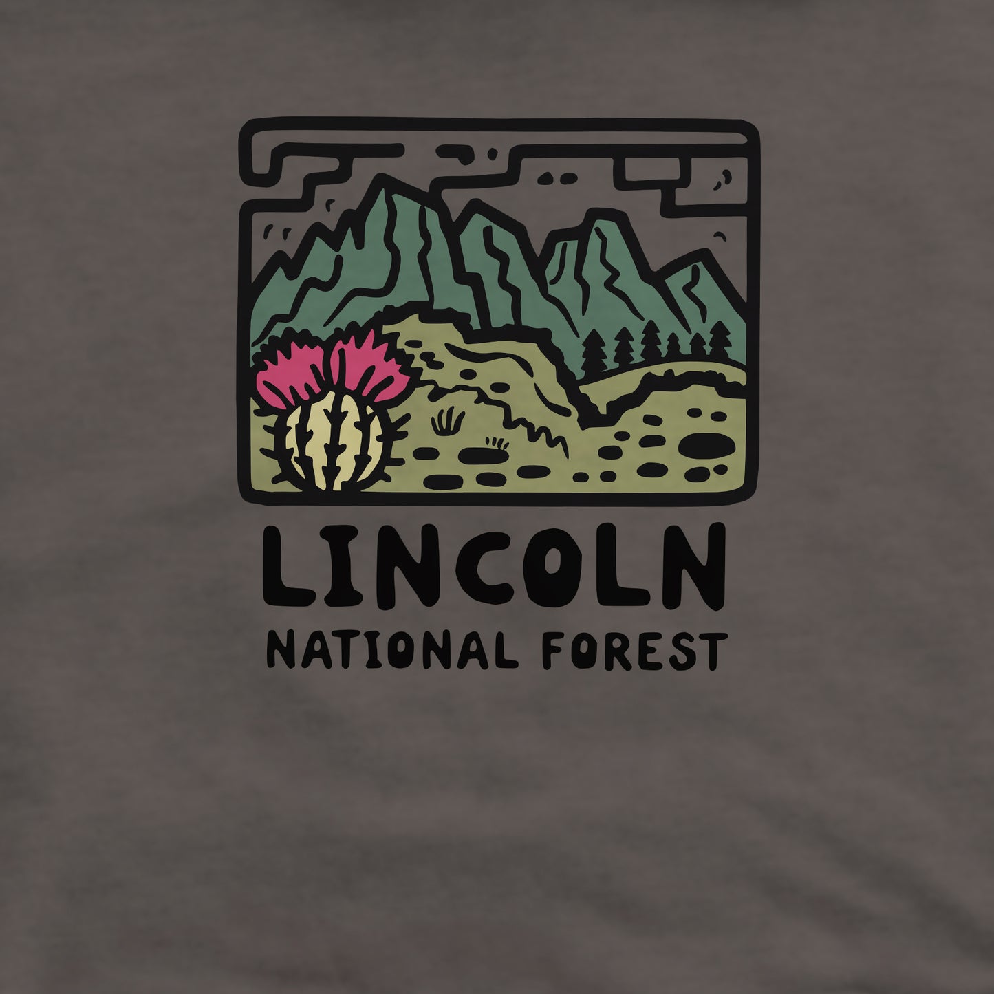Lincoln National Forest Crewneck Sweatshirt Adventure and Outdoors Themed Sweatshirt