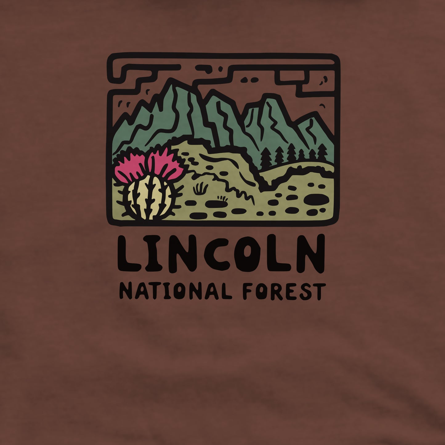 Lincoln National Forest Crewneck Sweatshirt Adventure and Outdoors Themed Sweatshirt
