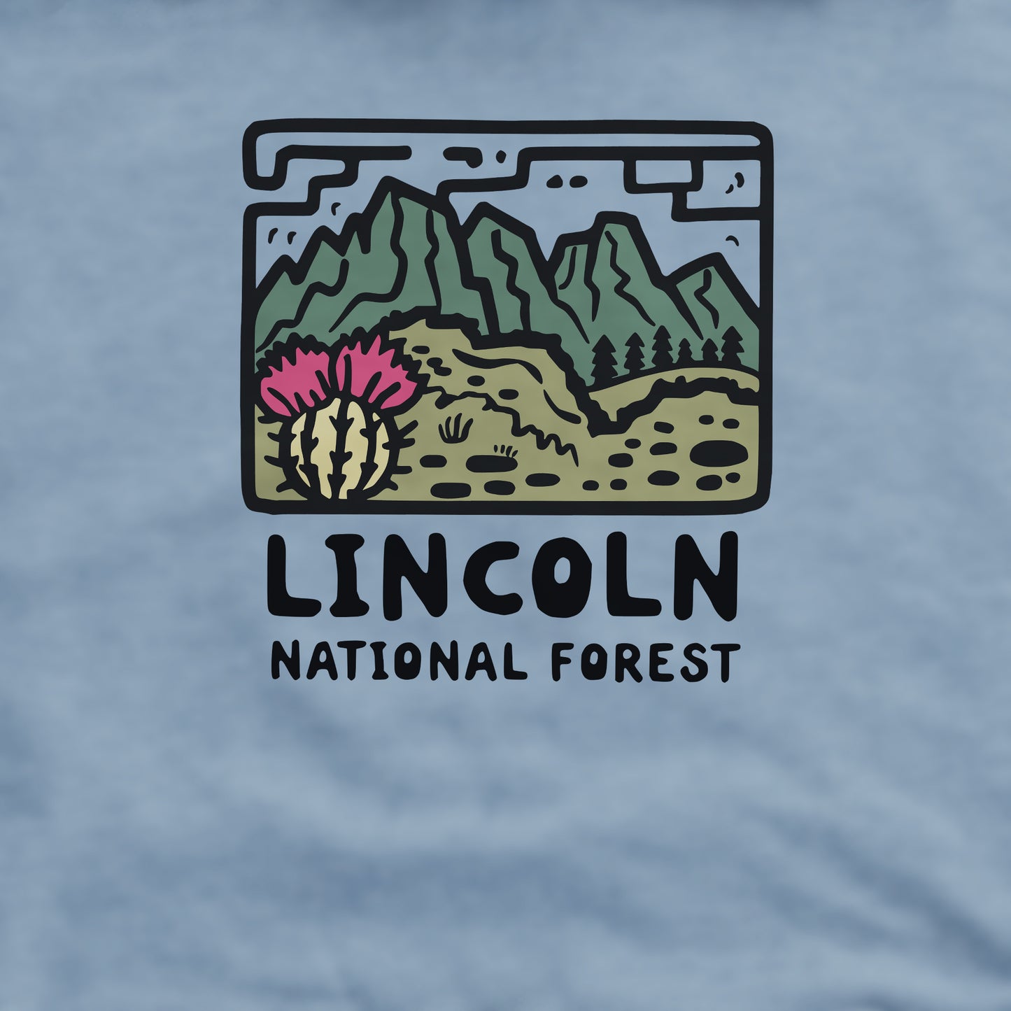Lincoln National Forest Crewneck Sweatshirt Adventure and Outdoors Themed Sweatshirt