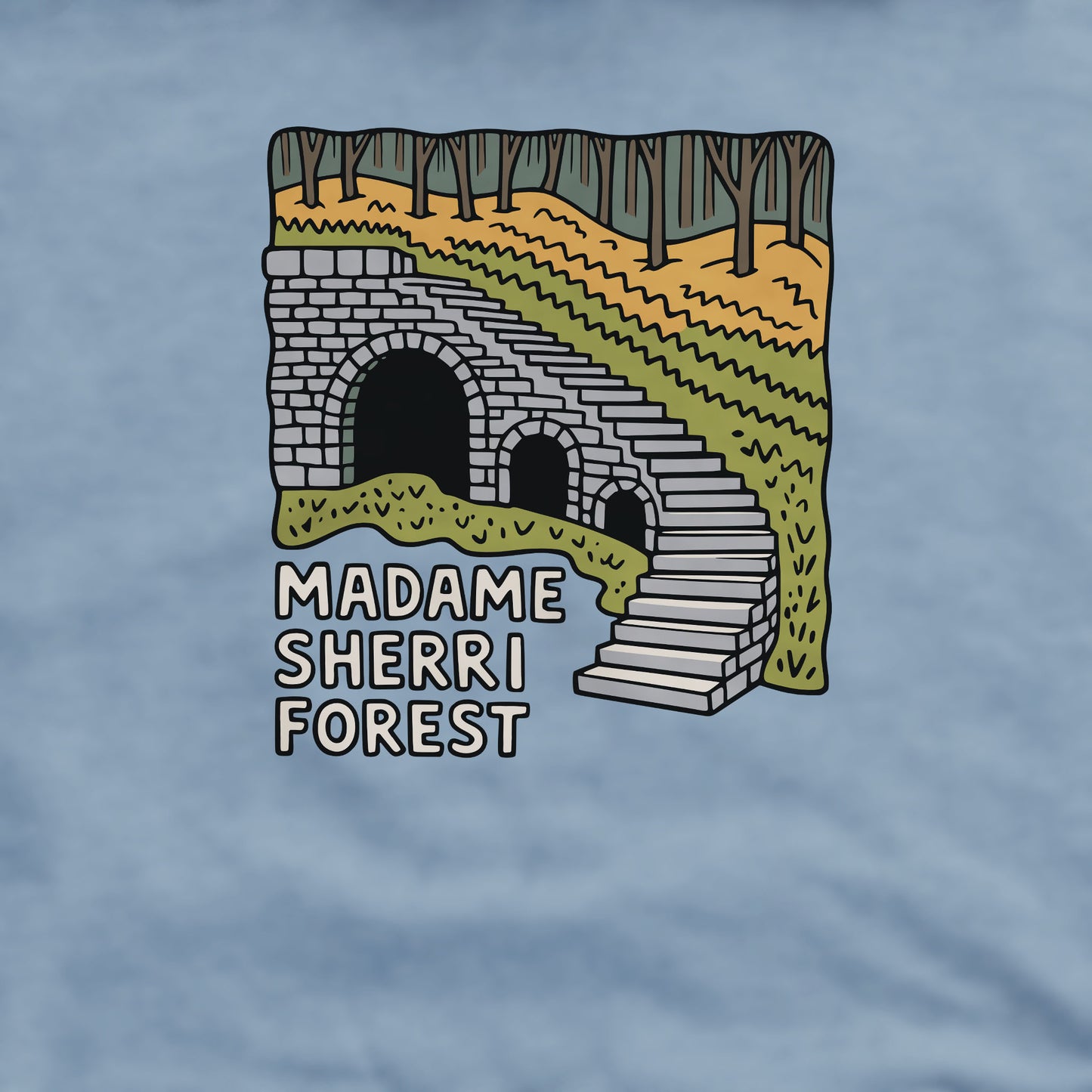 Madame Sherri Forest Crewneck Sweatshirt Adventure and Outdoors Themed Sweatshirt