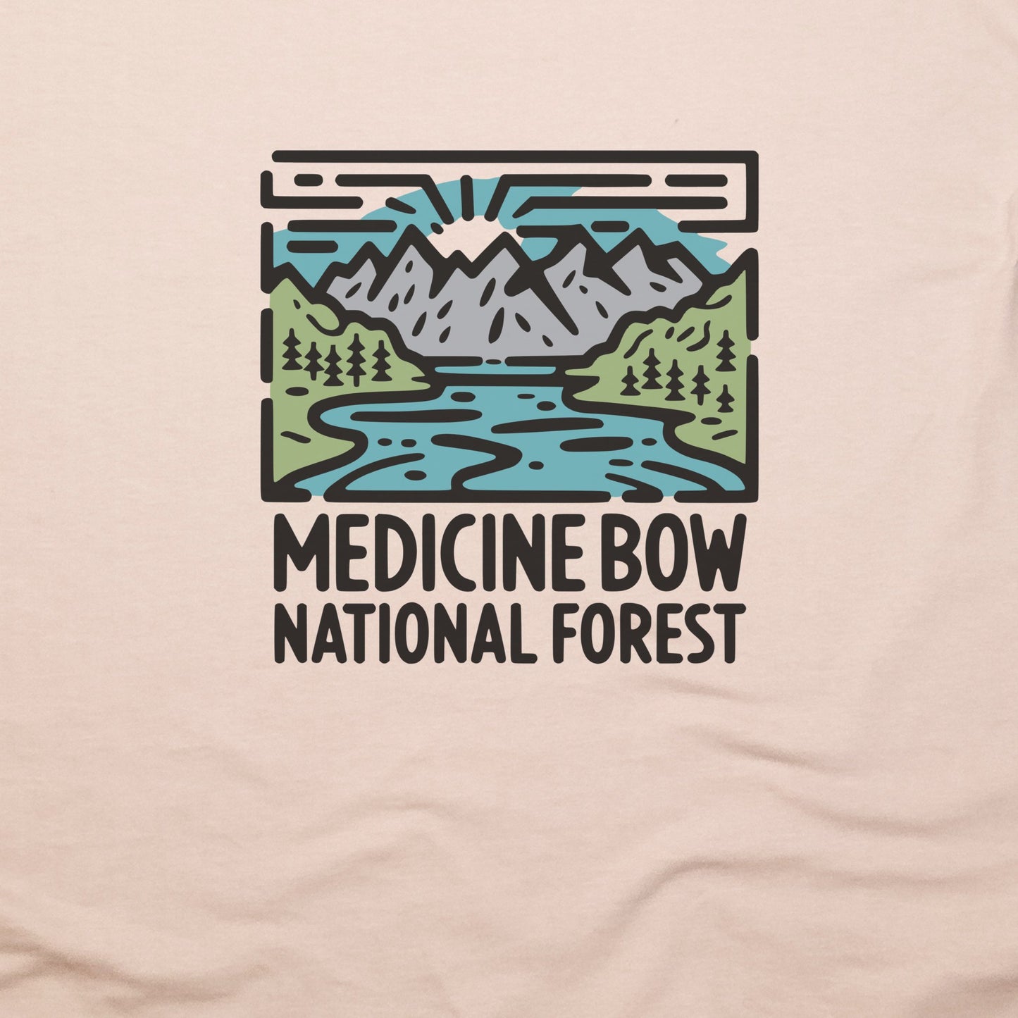 Medicine Bow National Forest T-Shirt Adventure and Outdoors Themed T-Shirt