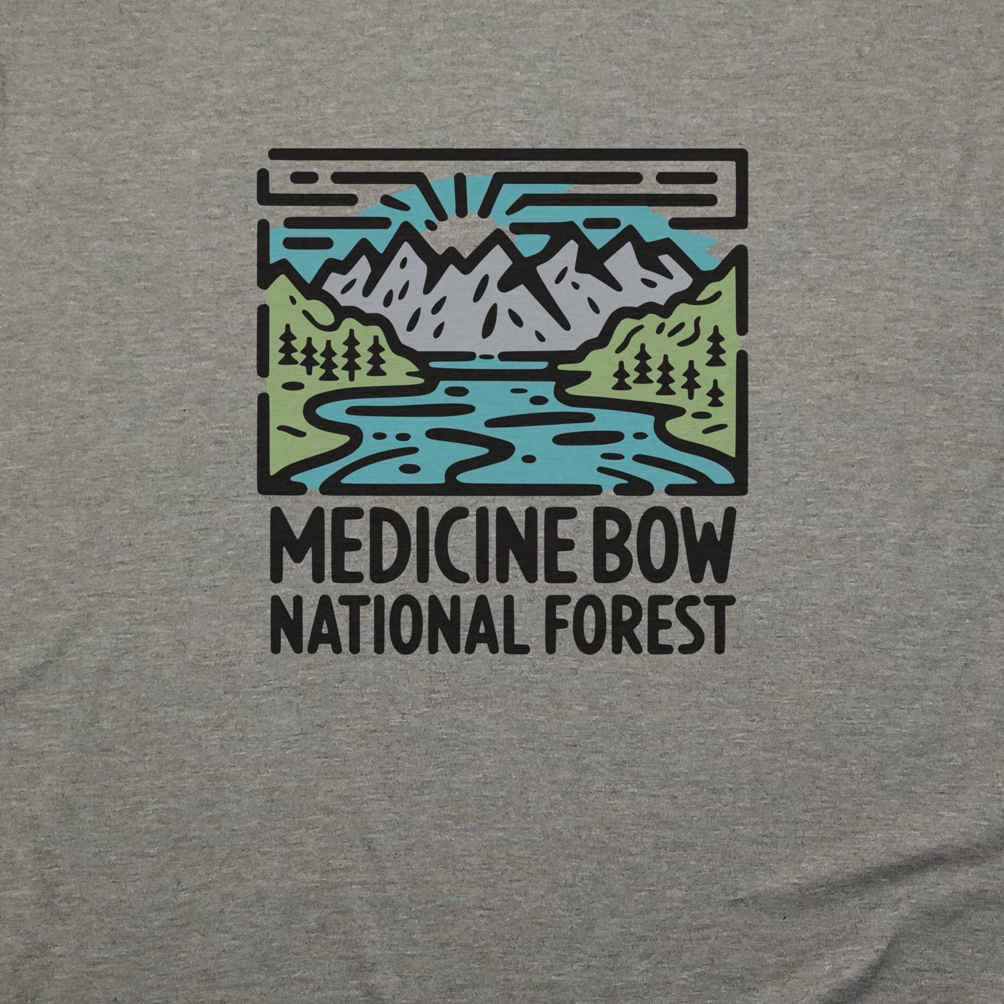 Medicine Bow National Forest T-Shirt Adventure and Outdoors Themed T-Shirt