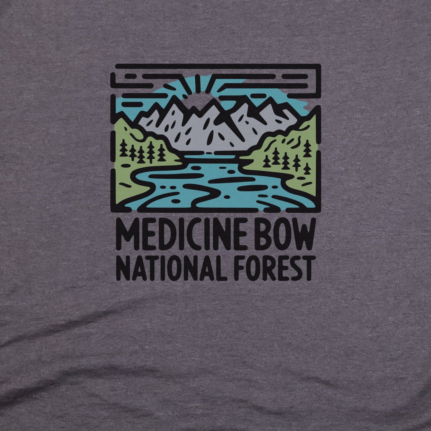 Medicine Bow National Forest T-Shirt Adventure and Outdoors Themed T-Shirt