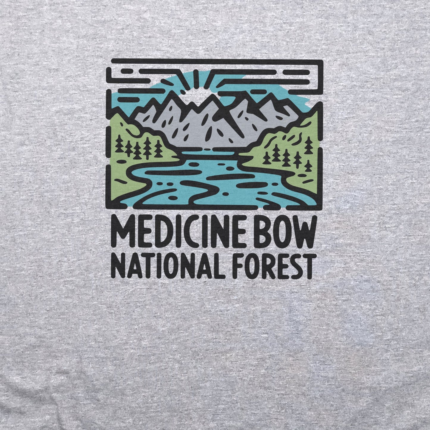 Medicine Bow National Forest T-Shirt Adventure and Outdoors Themed T-Shirt