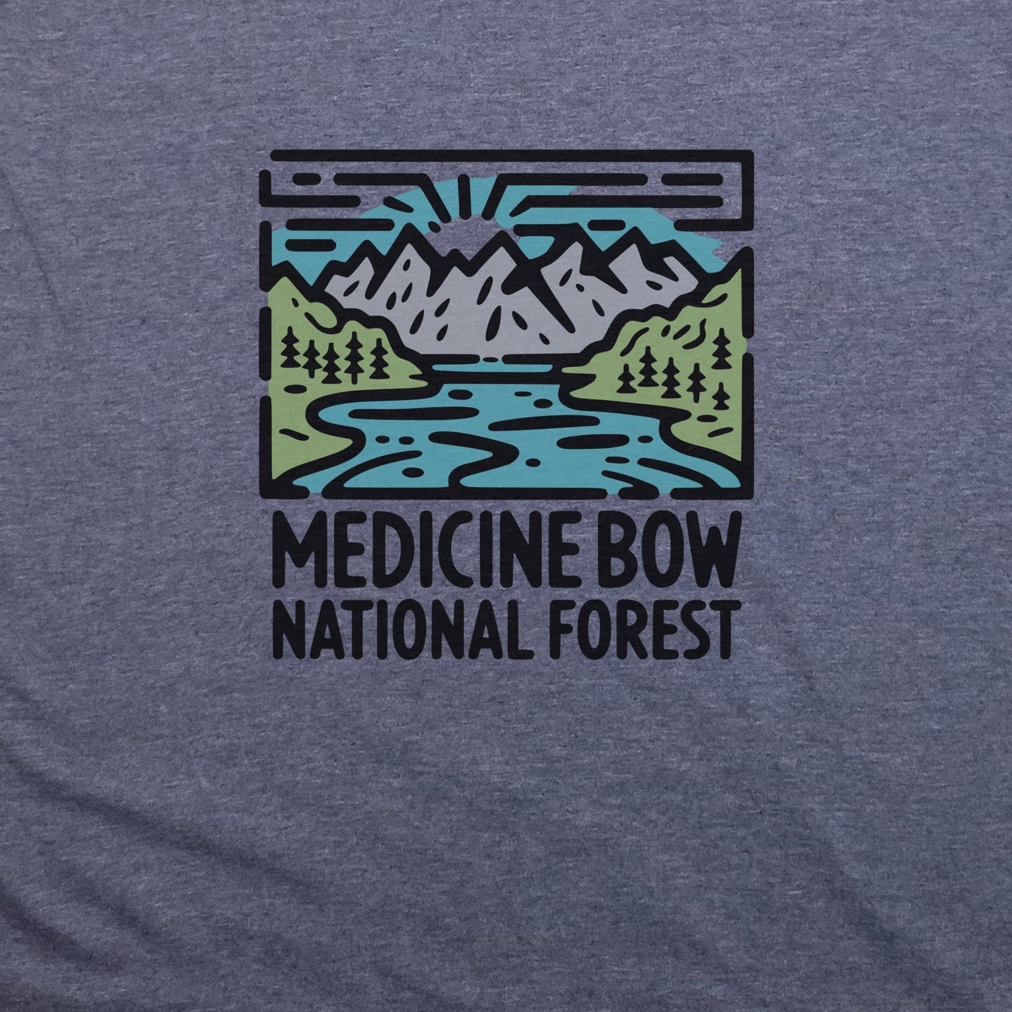 Medicine Bow National Forest T-Shirt Adventure and Outdoors Themed T-Shirt