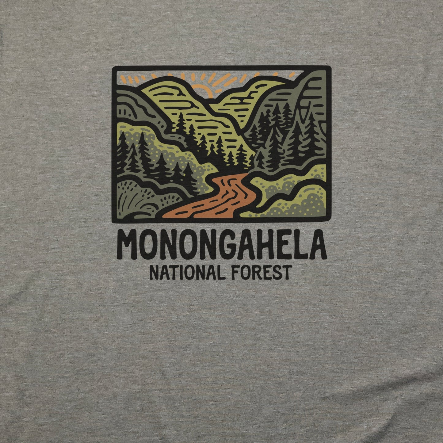 Monongahela National Forest T-Shirt Adventure and Outdoors Themed T-Shirt