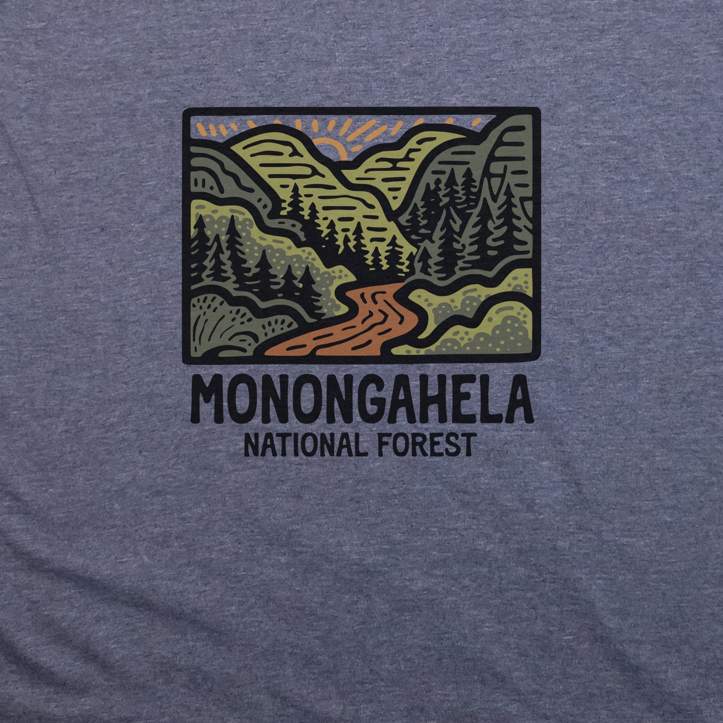 Monongahela National Forest T-Shirt Adventure and Outdoors Themed T-Shirt