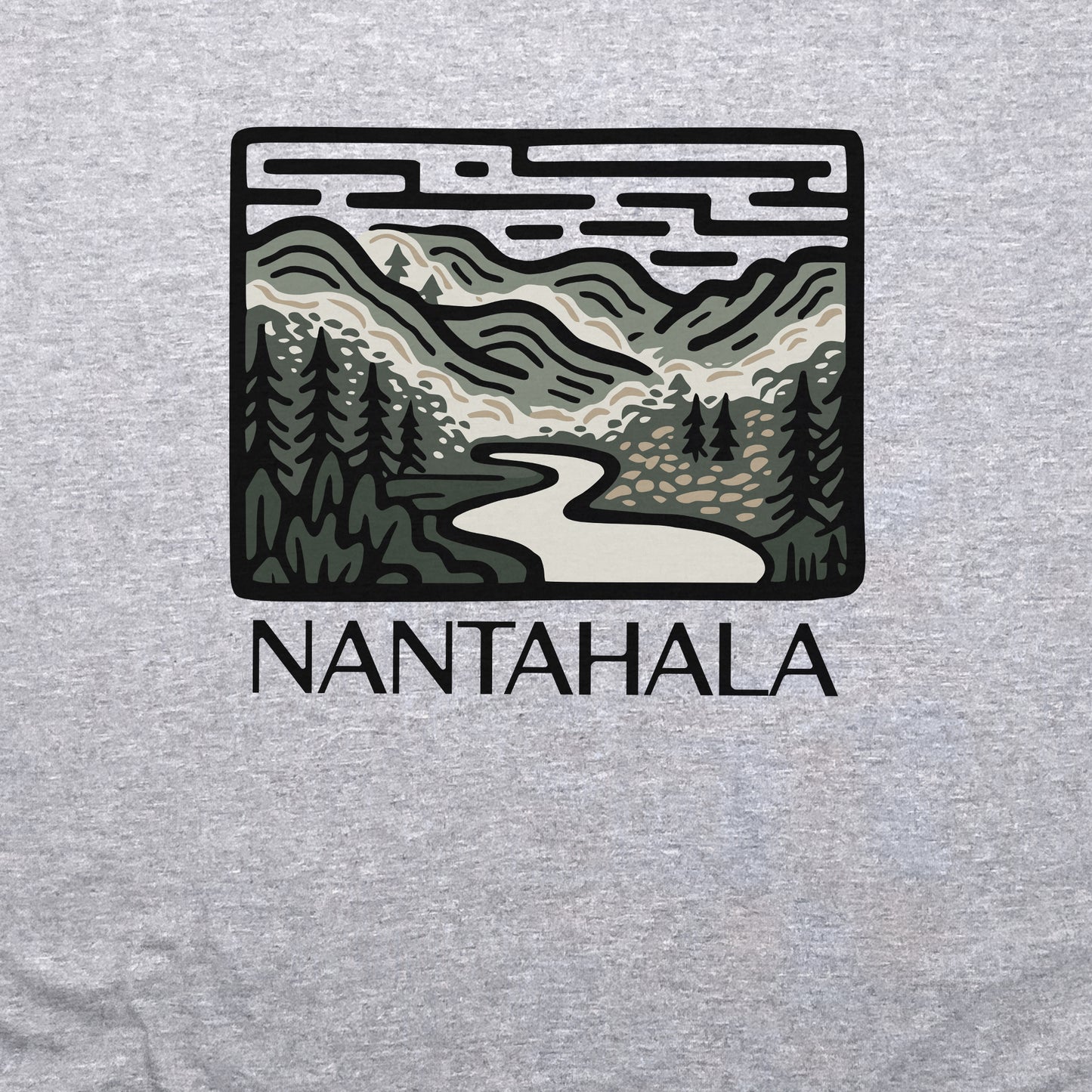 Nantahala National Forest Crewneck Sweatshirt Adventure and Outdoors Themed Sweatshirt