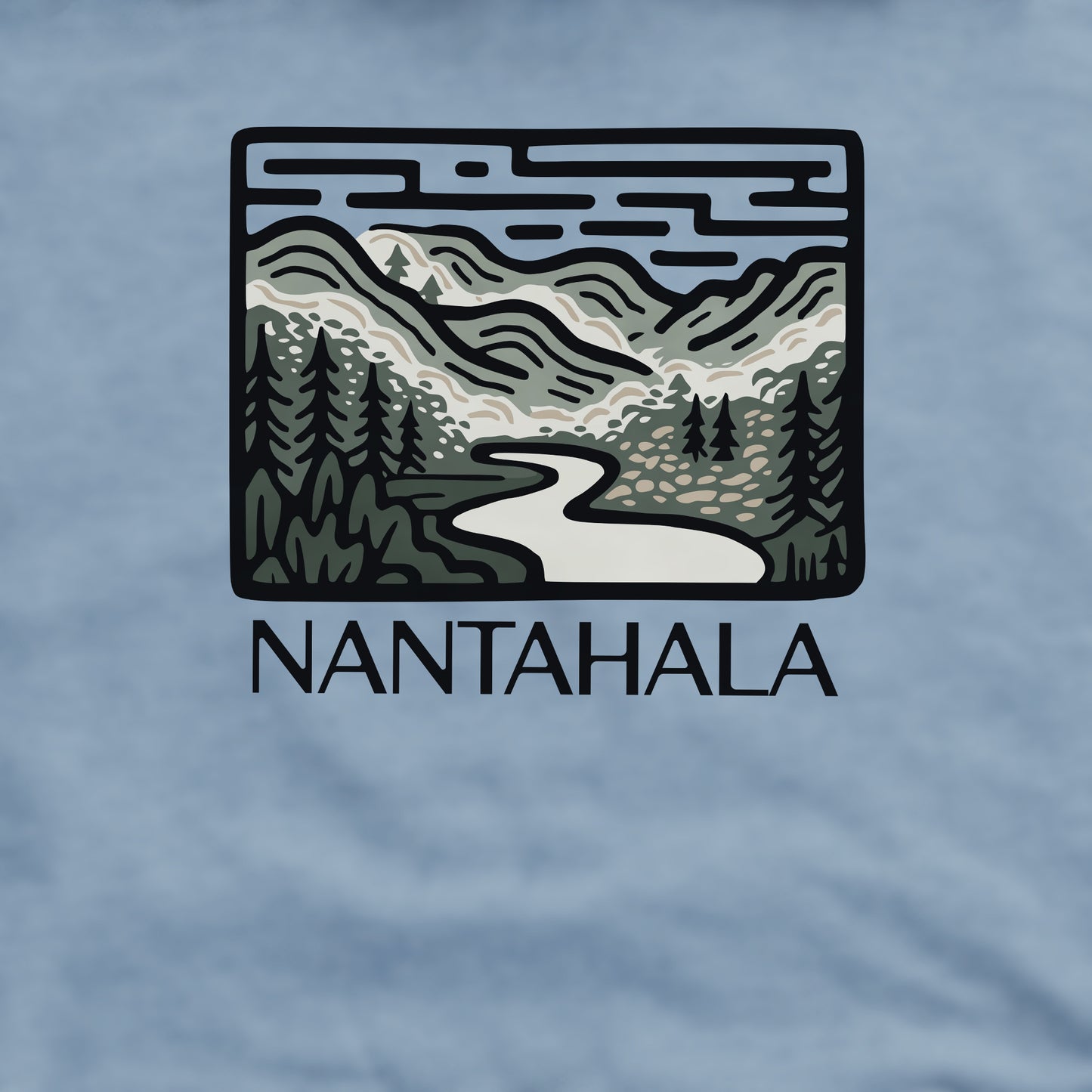 Nantahala National Forest Crewneck Sweatshirt Adventure and Outdoors Themed Sweatshirt