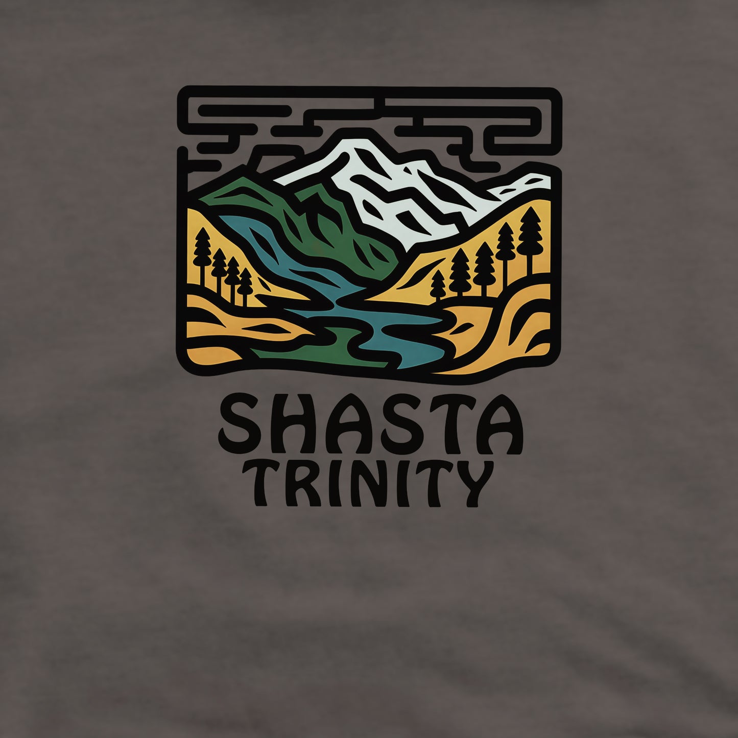 Shasta-Trinity National Forest Crewneck Sweatshirt Adventure and Outdoors Themed Sweatshirt