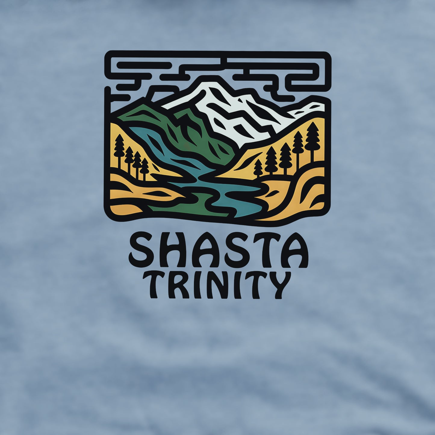 Shasta-Trinity National Forest Crewneck Sweatshirt Adventure and Outdoors Themed Sweatshirt