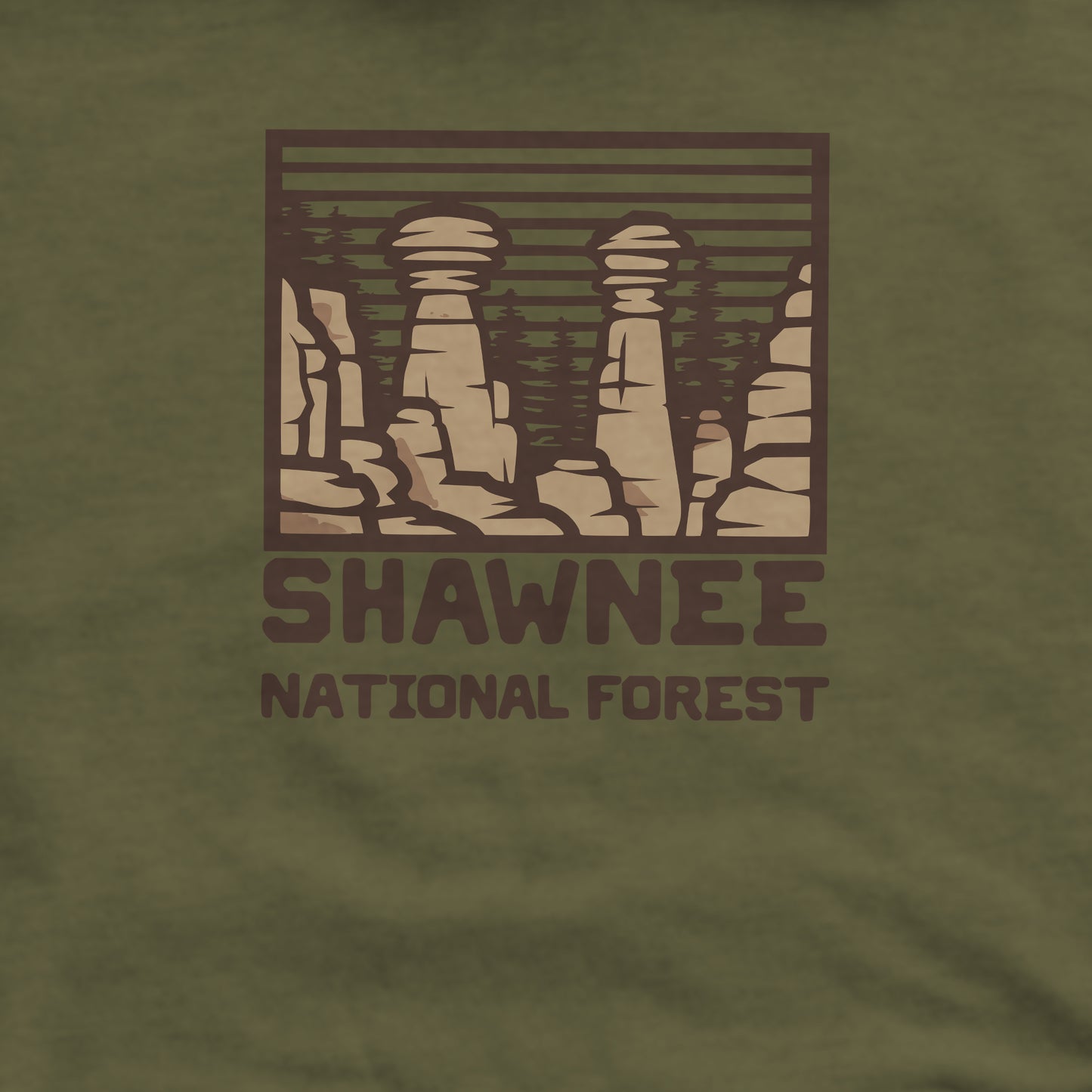 Shawnee National Forest Crewneck Sweatshirt Adventure and Outdoors Themed Sweatshirt