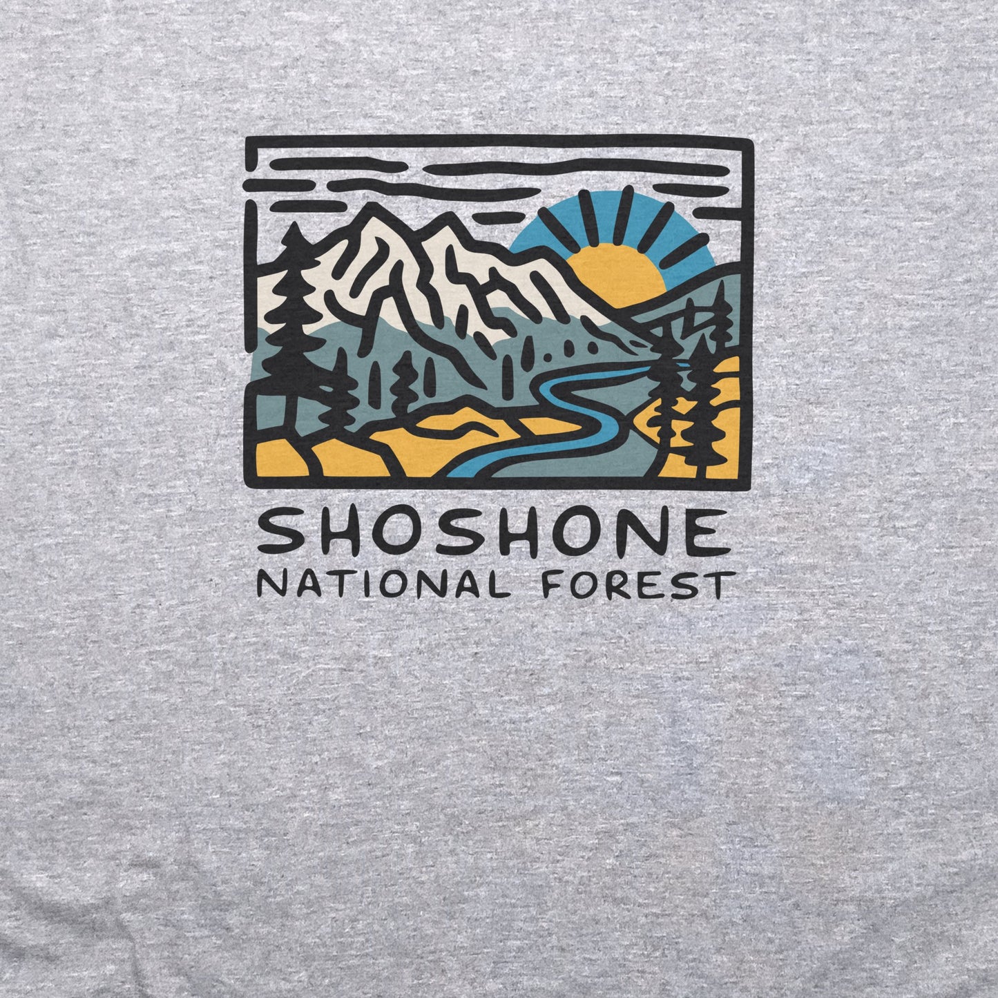 Shoshone National Forest T-Shirt Adventure and Outdoors Themed T-Shirt