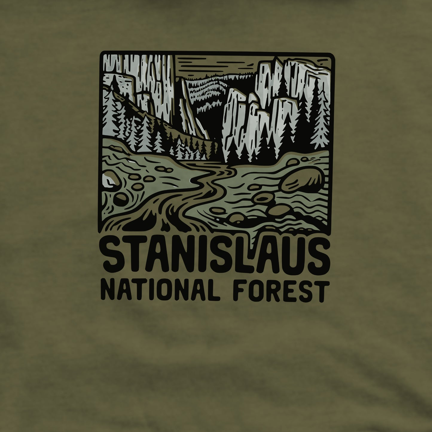 Stanislaus National Forest Crewneck Sweatshirt Adventure and Outdoors Themed Sweatshirt
