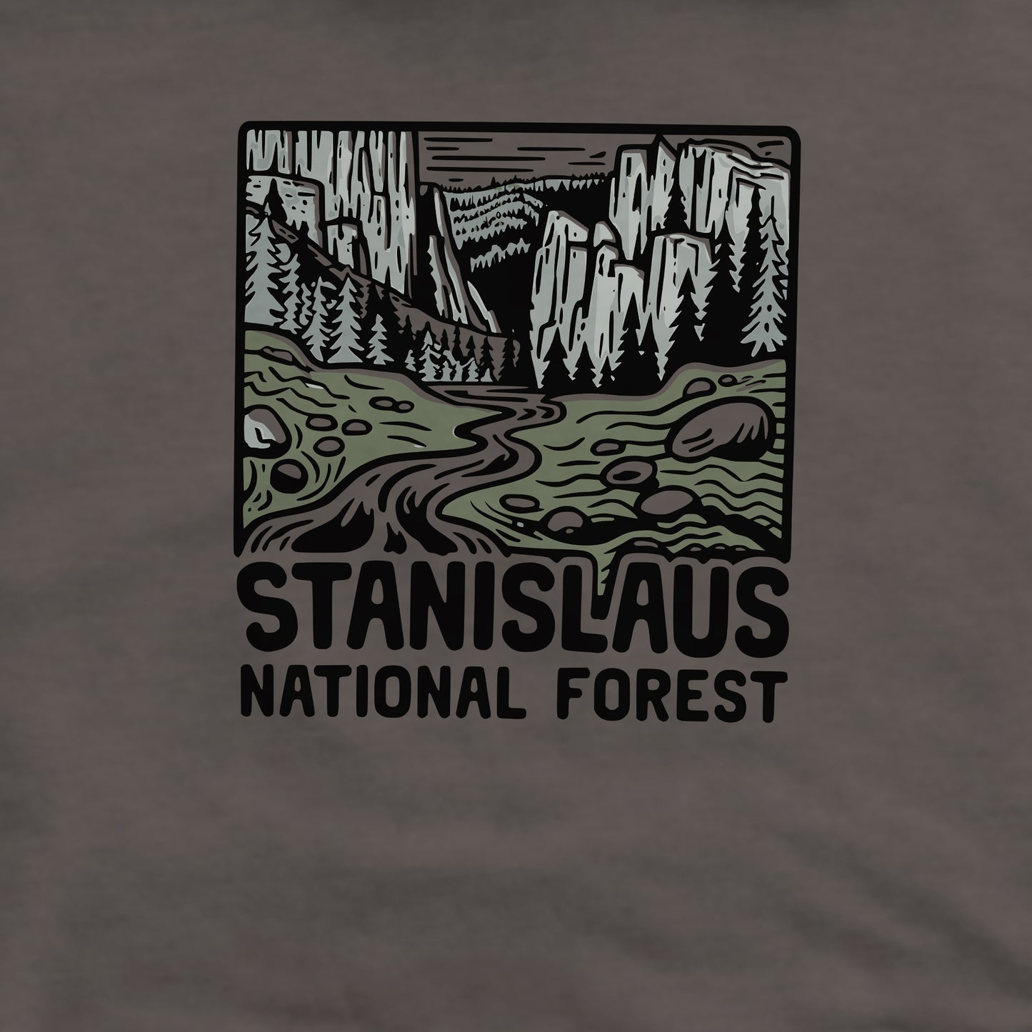 Stanislaus National Forest Crewneck Sweatshirt Adventure and Outdoors Themed Sweatshirt