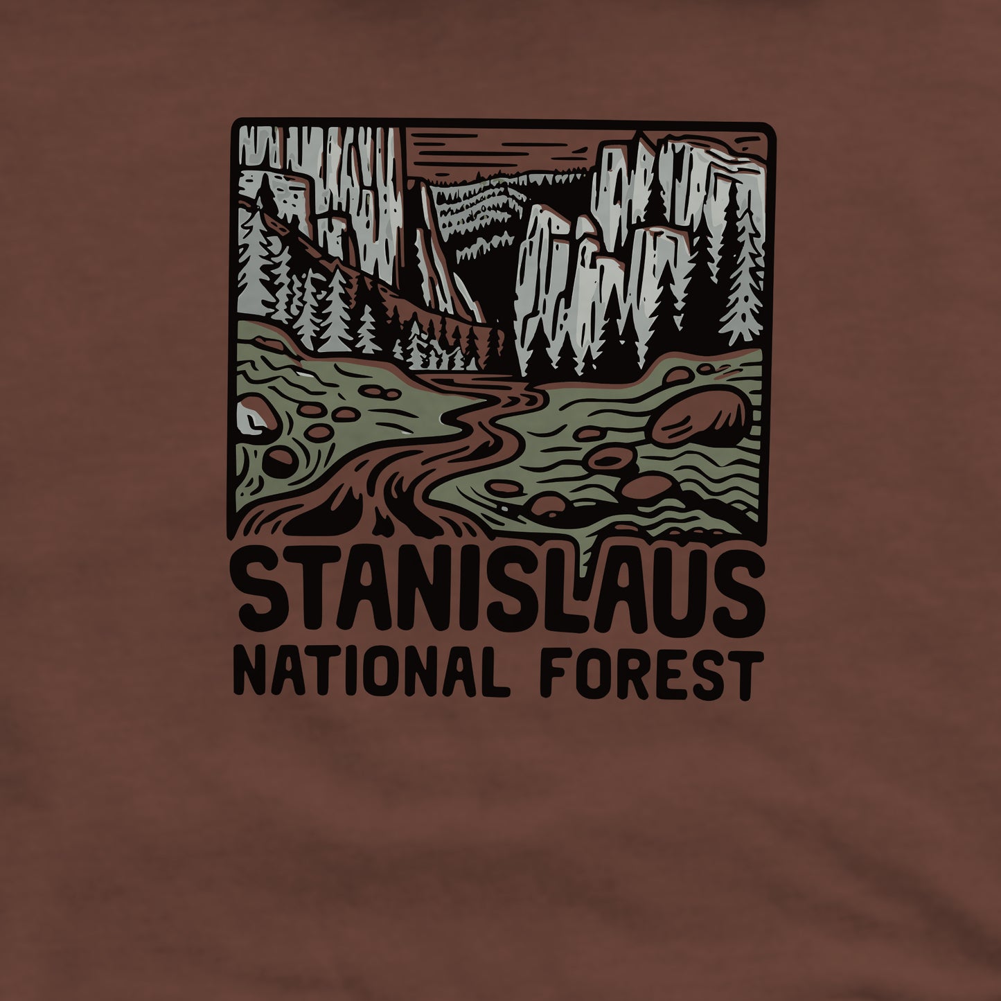 Stanislaus National Forest Crewneck Sweatshirt Adventure and Outdoors Themed Sweatshirt