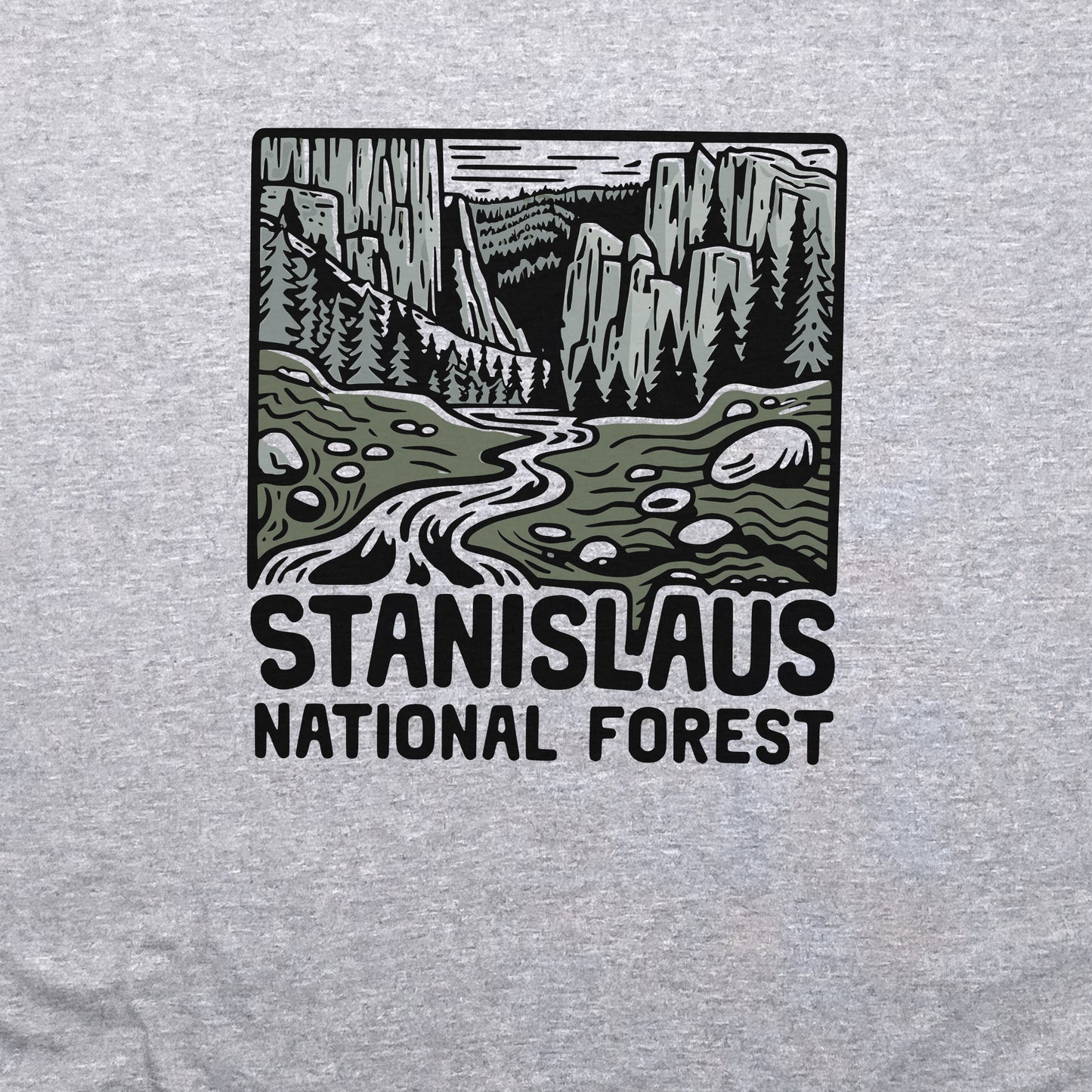 Stanislaus National Forest Crewneck Sweatshirt Adventure and Outdoors Themed Sweatshirt