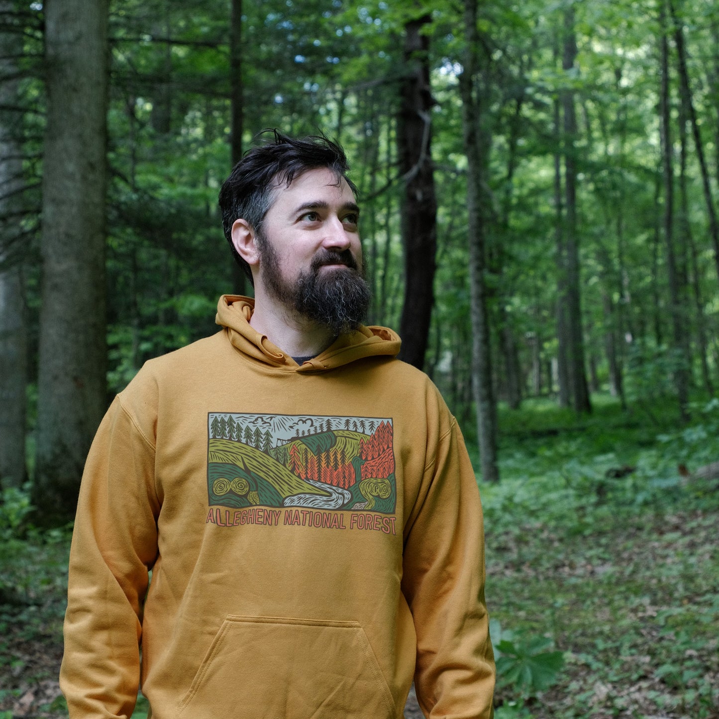 Allegheny National Forest Hoodie Adventure and Outdoors Themed Hoodie
