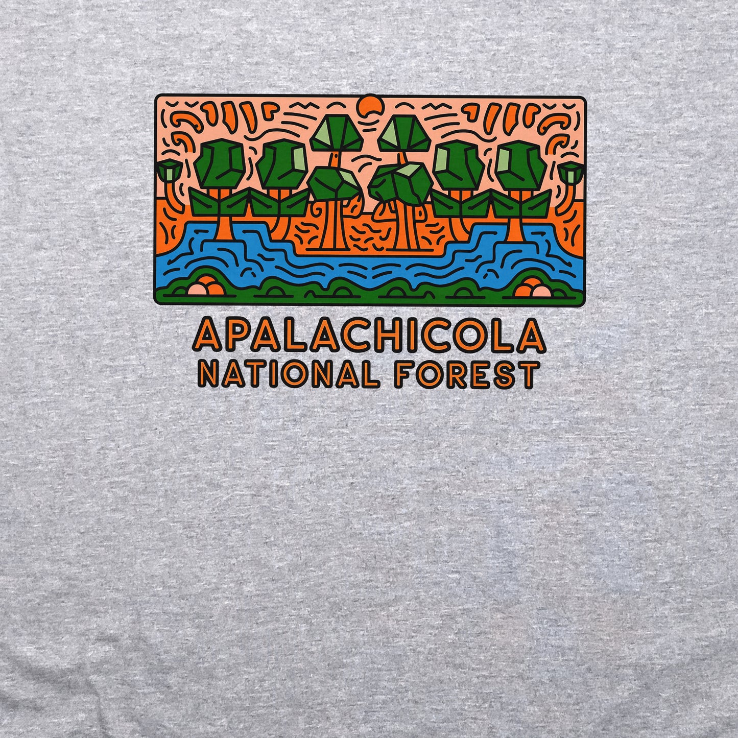 Apalachicola National Forest Crewneck Sweatshirt Adventure and Outdoors Themed Sweatshirt