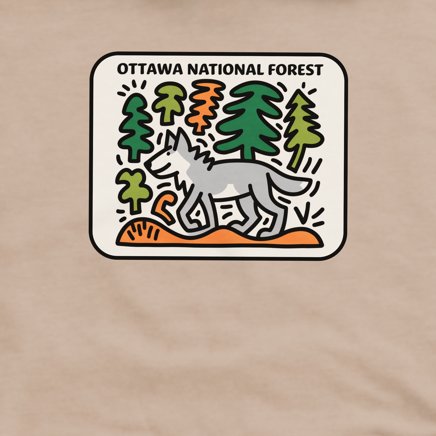 Ottawa National Forest Crewneck Sweatshirt Adventure and Outdoors Themed Sweatshirt