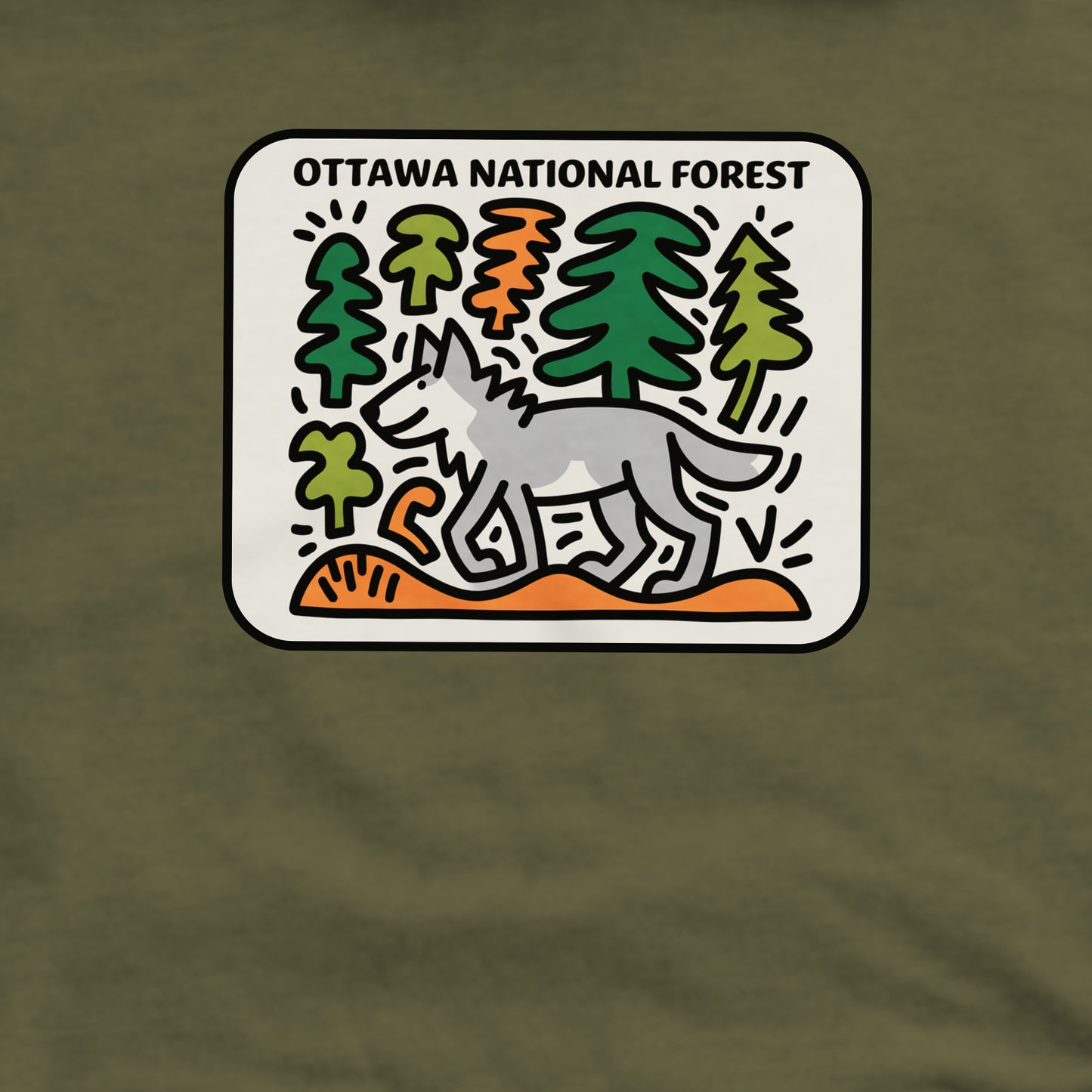 Ottawa National Forest Crewneck Sweatshirt Adventure and Outdoors Themed Sweatshirt