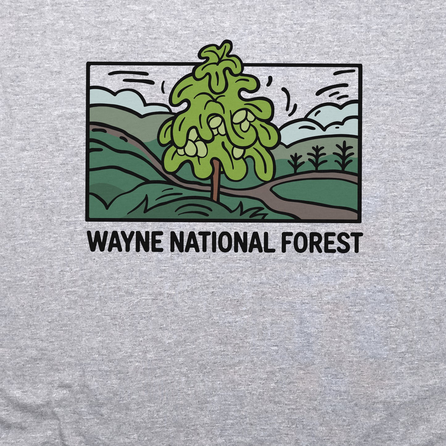 Wayne National Forest Crewneck Sweatshirt Adventure and Outdoors Themed Sweatshirt