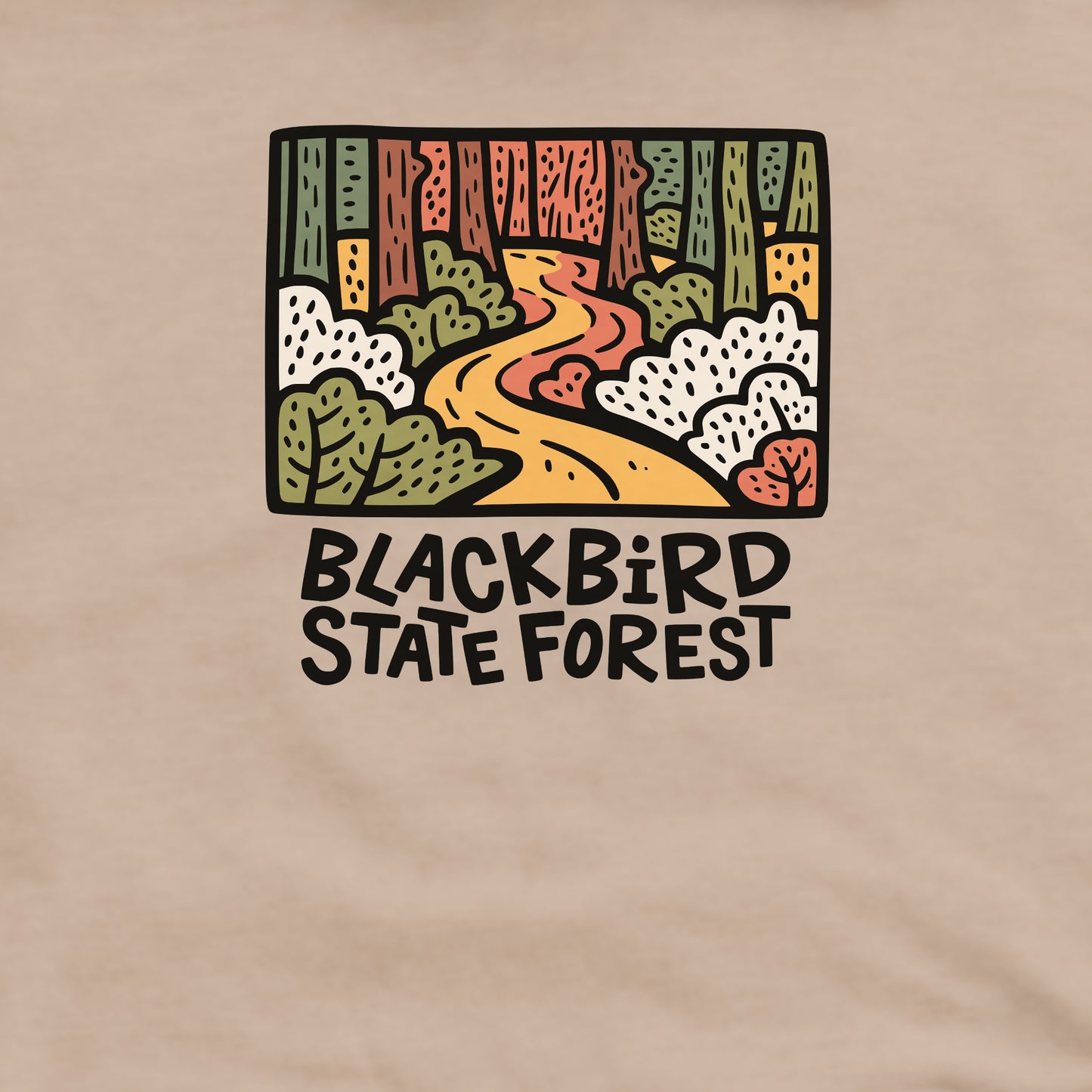 Blackbird State Forest Crewneck Sweatshirt Adventure and Outdoors Themed Sweatshirt