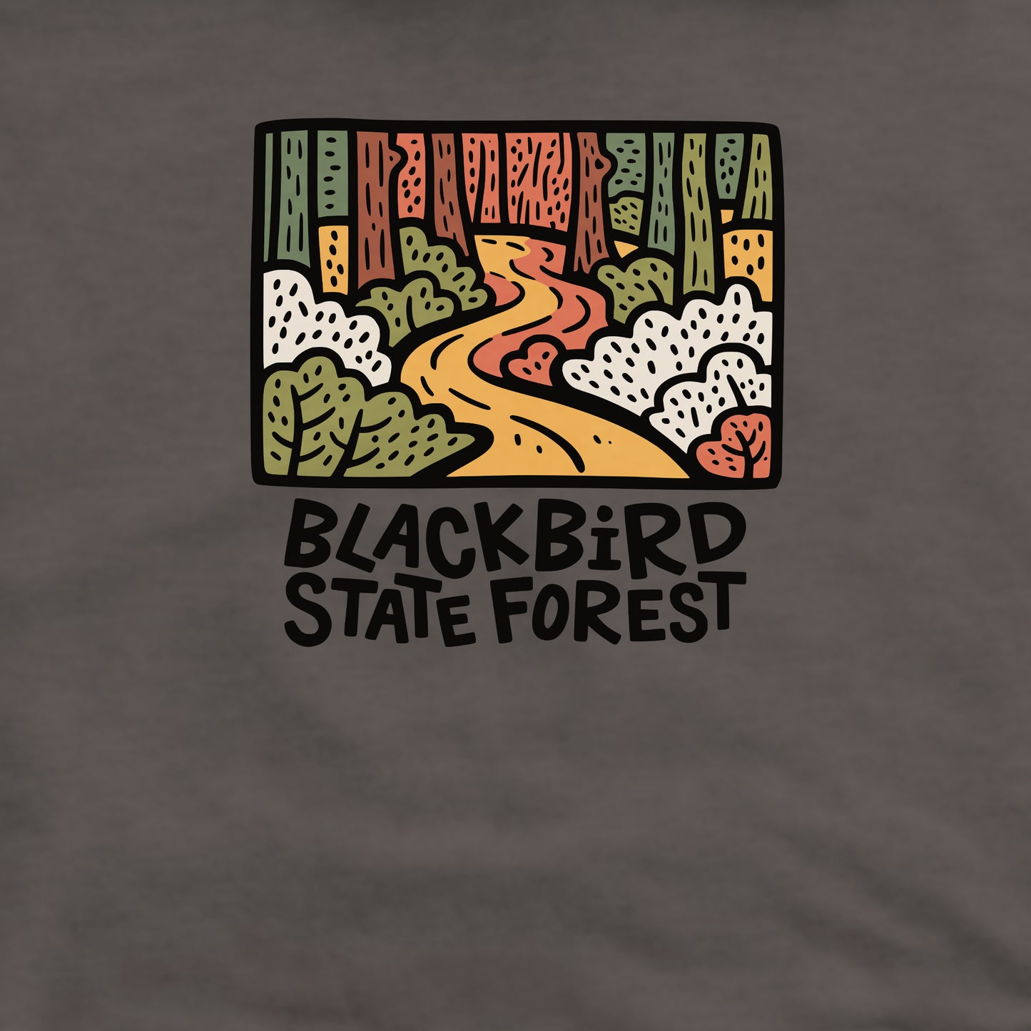 Blackbird State Forest Crewneck Sweatshirt Adventure and Outdoors Themed Sweatshirt