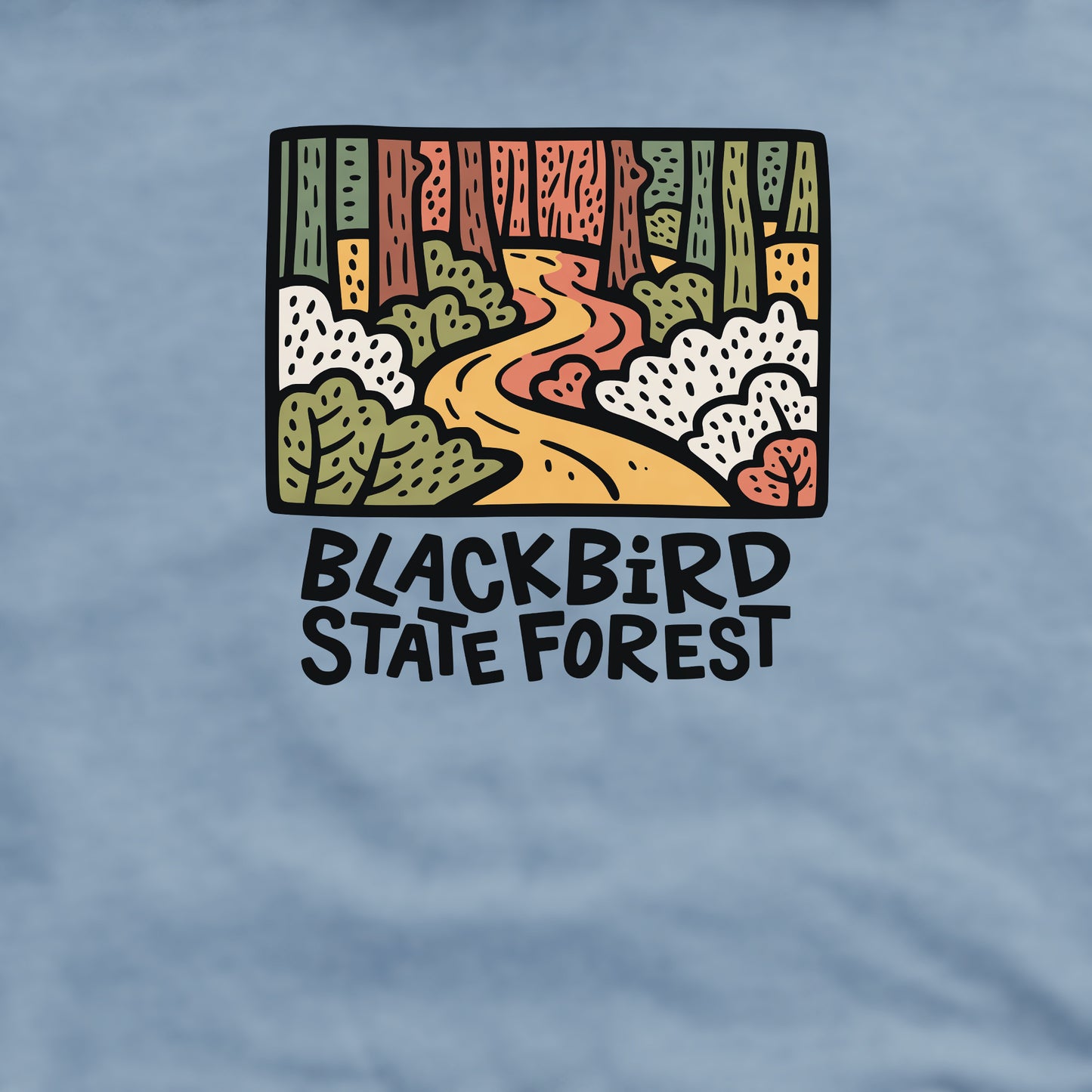 Blackbird State Forest Crewneck Sweatshirt Adventure and Outdoors Themed Sweatshirt