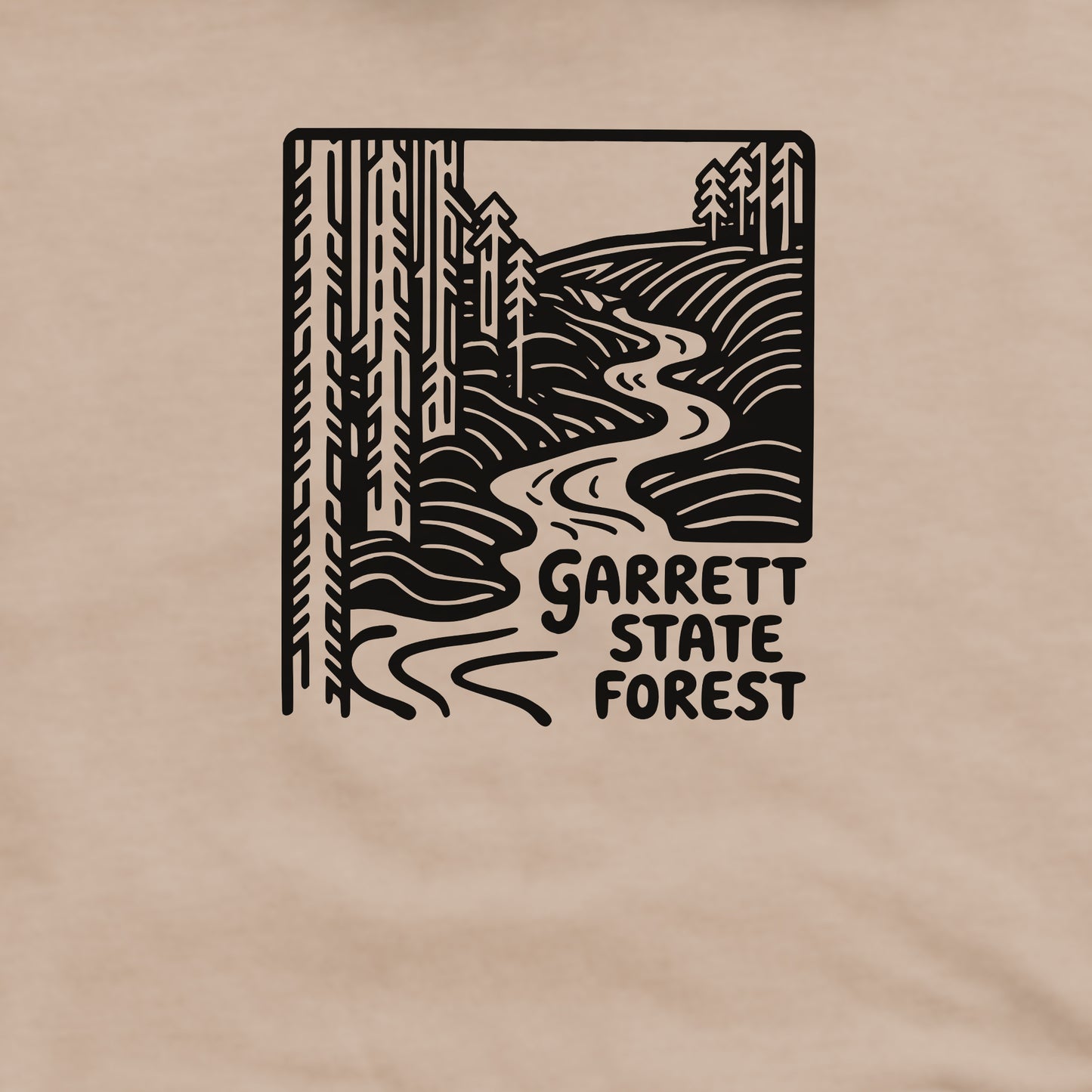 Garrett State Forest Crewneck Sweatshirt Adventure and Outdoors Themed Sweatshirt