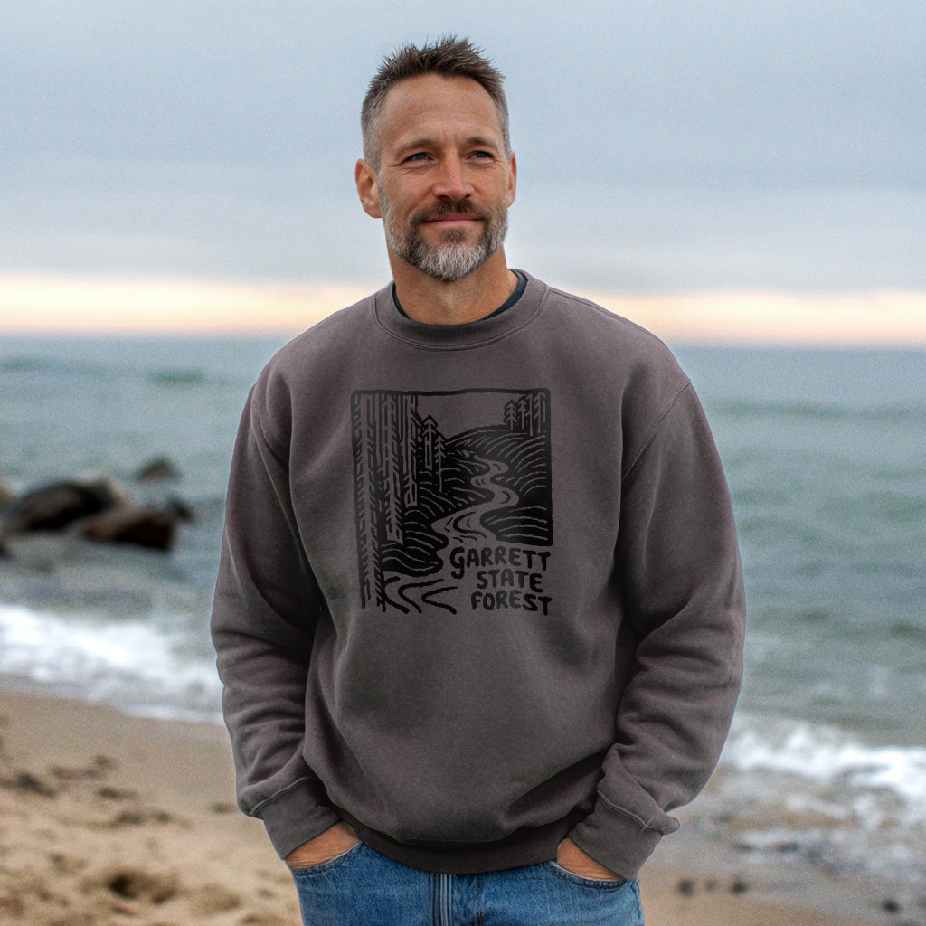 Garrett State Forest Crewneck Sweatshirt Adventure and Outdoors Themed Sweatshirt