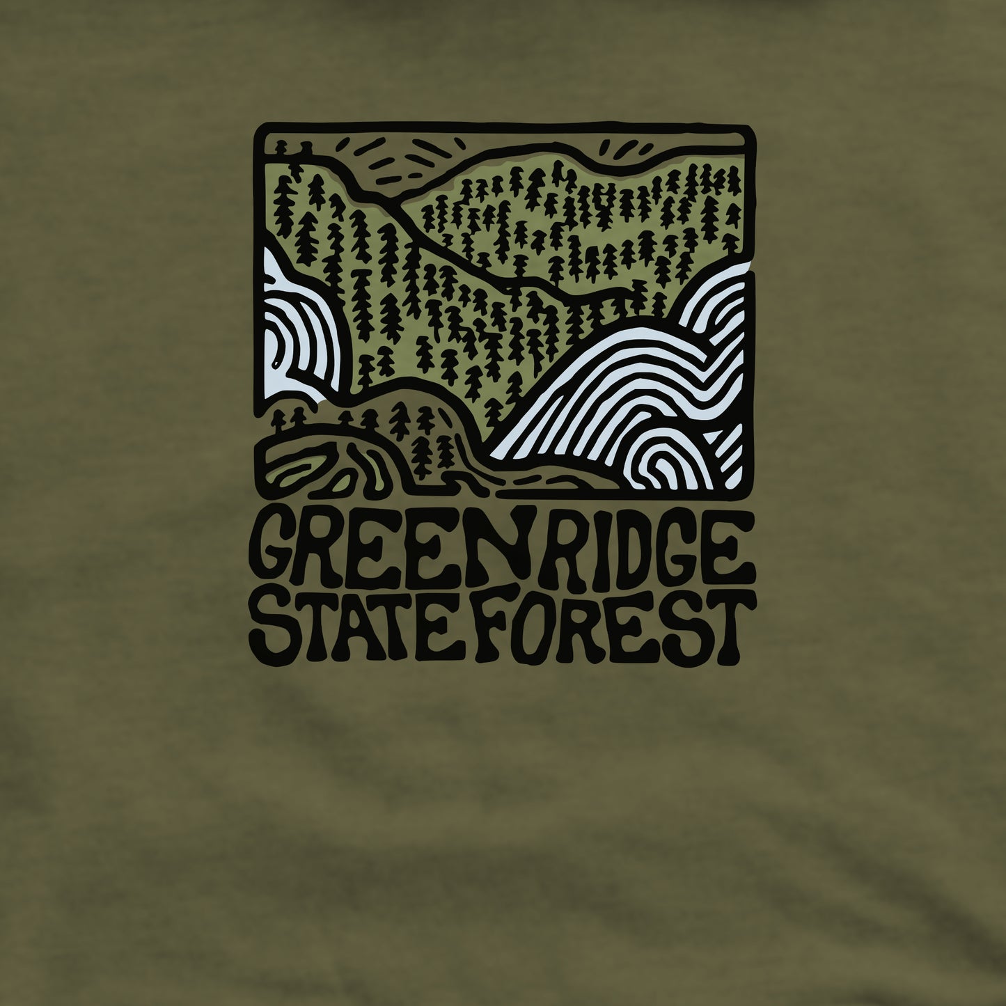 Green Ridge State Forest Crewneck Sweatshirt Adventure and Outdoors Themed Sweatshirt