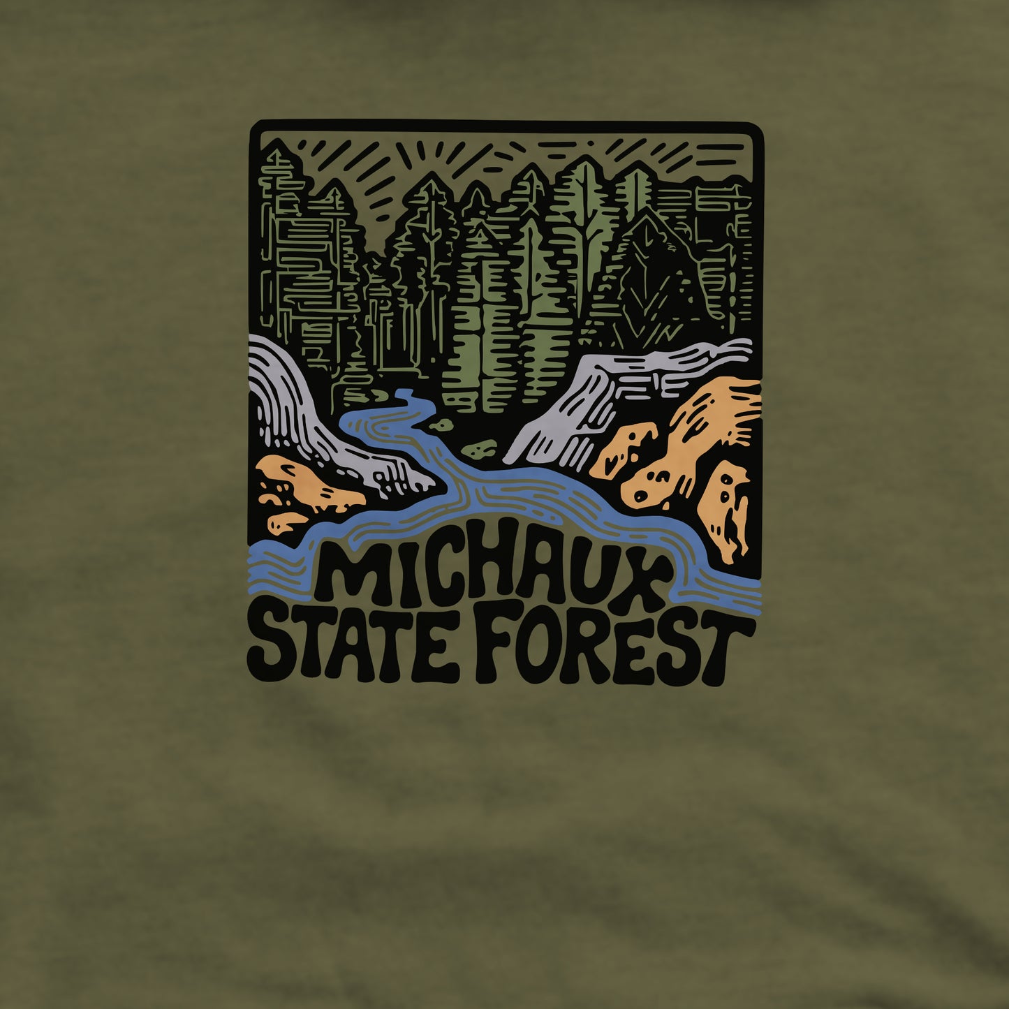 Michaux State Forest Crewneck Sweatshirt Adventure and Outdoors Themed Sweatshirt