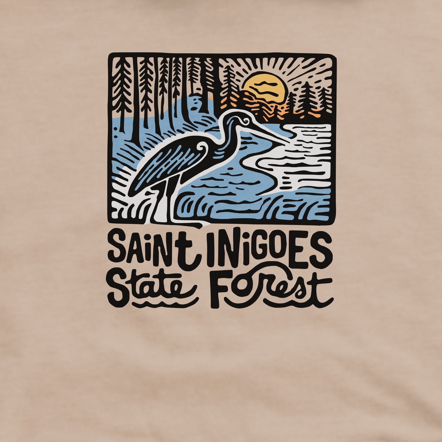 Saint Inigoes State Forest Crewneck Sweatshirt Adventure and Outdoors Themed Sweatshirt
