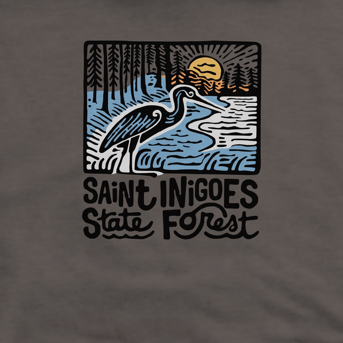 Saint Inigoes State Forest Crewneck Sweatshirt Adventure and Outdoors Themed Sweatshirt