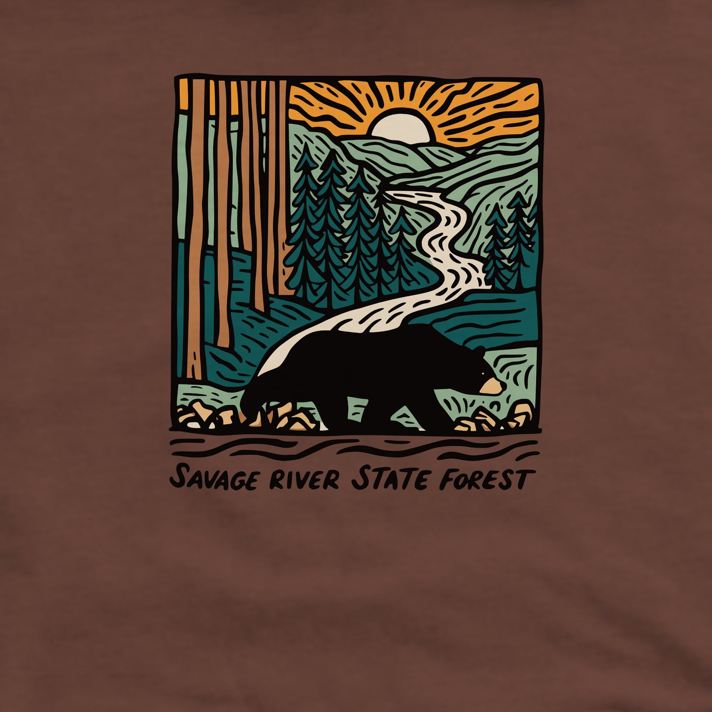 Savage River State Forest Crewneck Sweatshirt Adventure and Outdoors Themed Sweatshirt