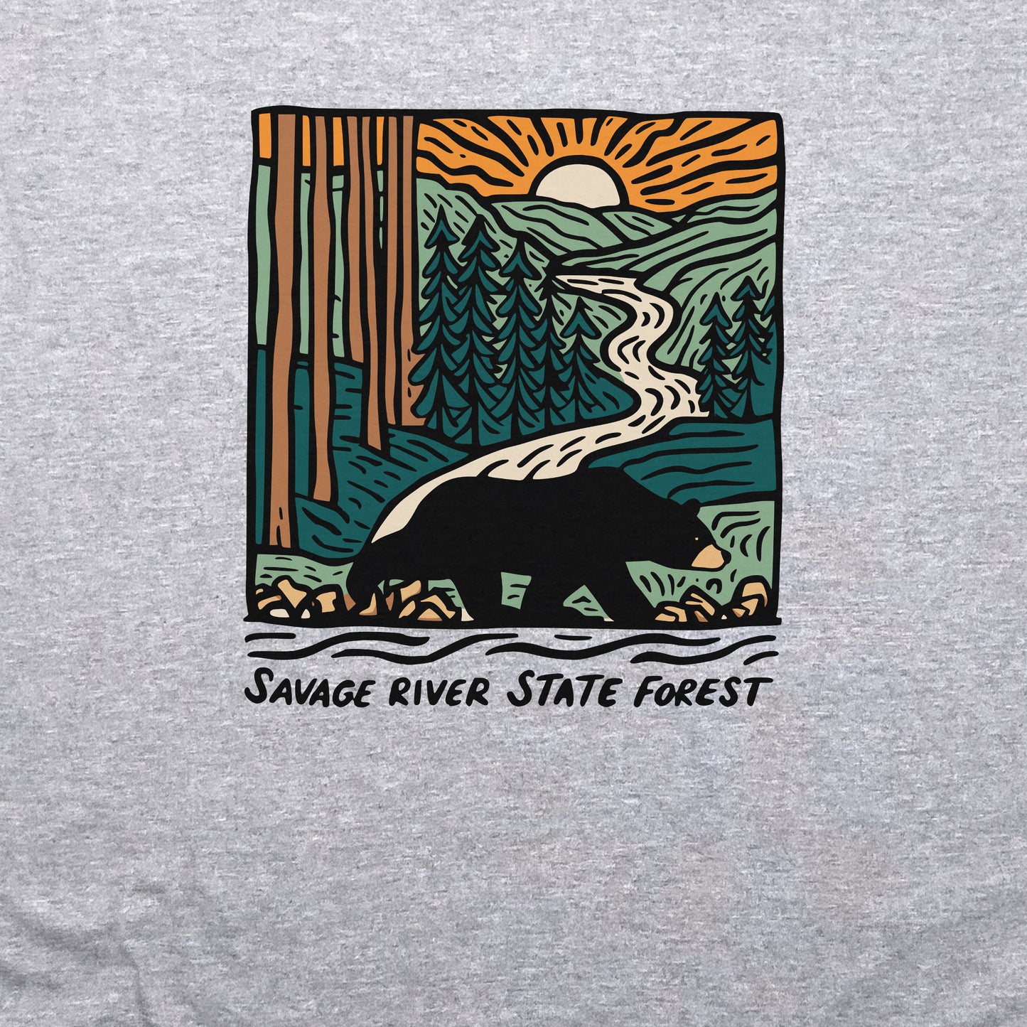 Savage River State Forest Crewneck Sweatshirt Adventure and Outdoors Themed Sweatshirt