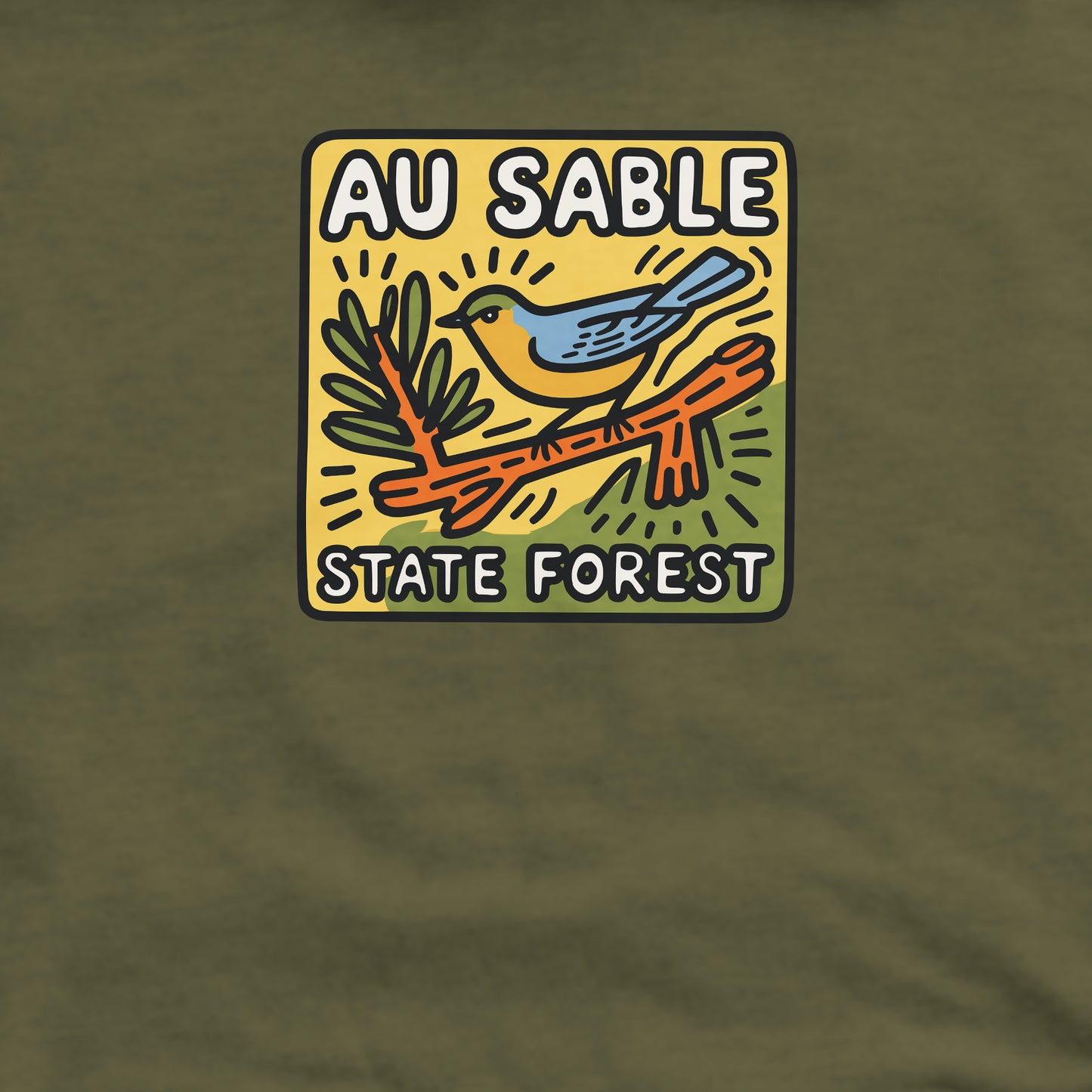 Au Sable State Forest Crewneck Sweatshirt Adventure and Outdoors Themed Sweatshirt