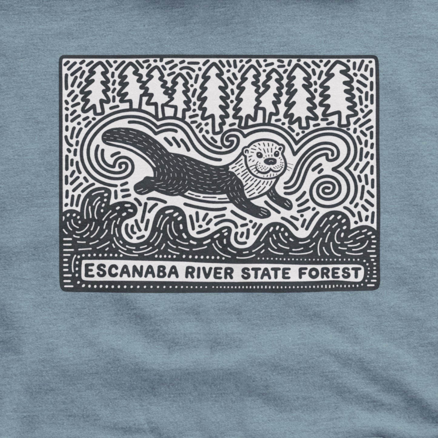 Escanaba River State Forest Hoodie Adventure and Outdoors Themed Hoodie