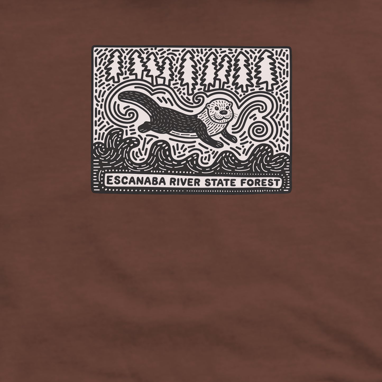 Escanaba River State Forest Crewneck Sweatshirt Adventure and Outdoors Themed Sweatshirt