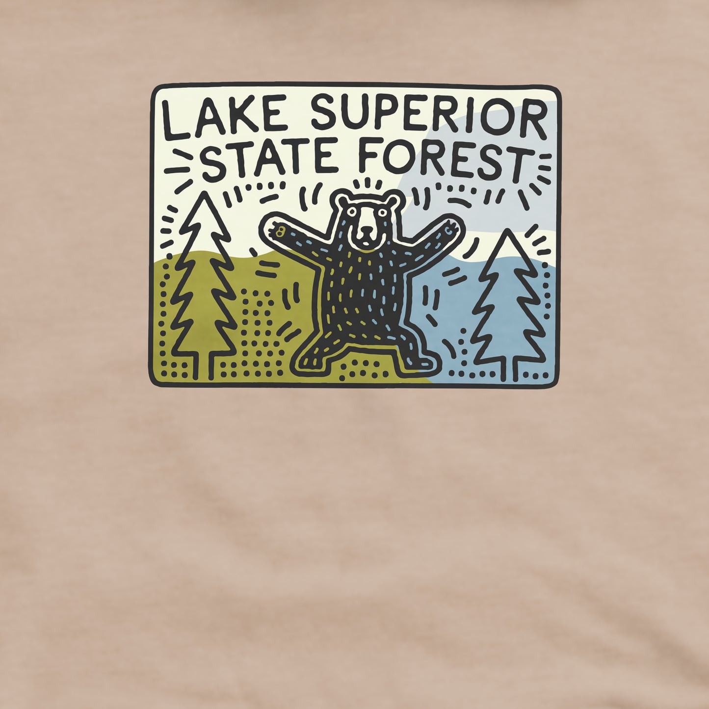 Lake Superior State Forest Crewneck Sweatshirt Adventure and Outdoors Themed Sweatshirt