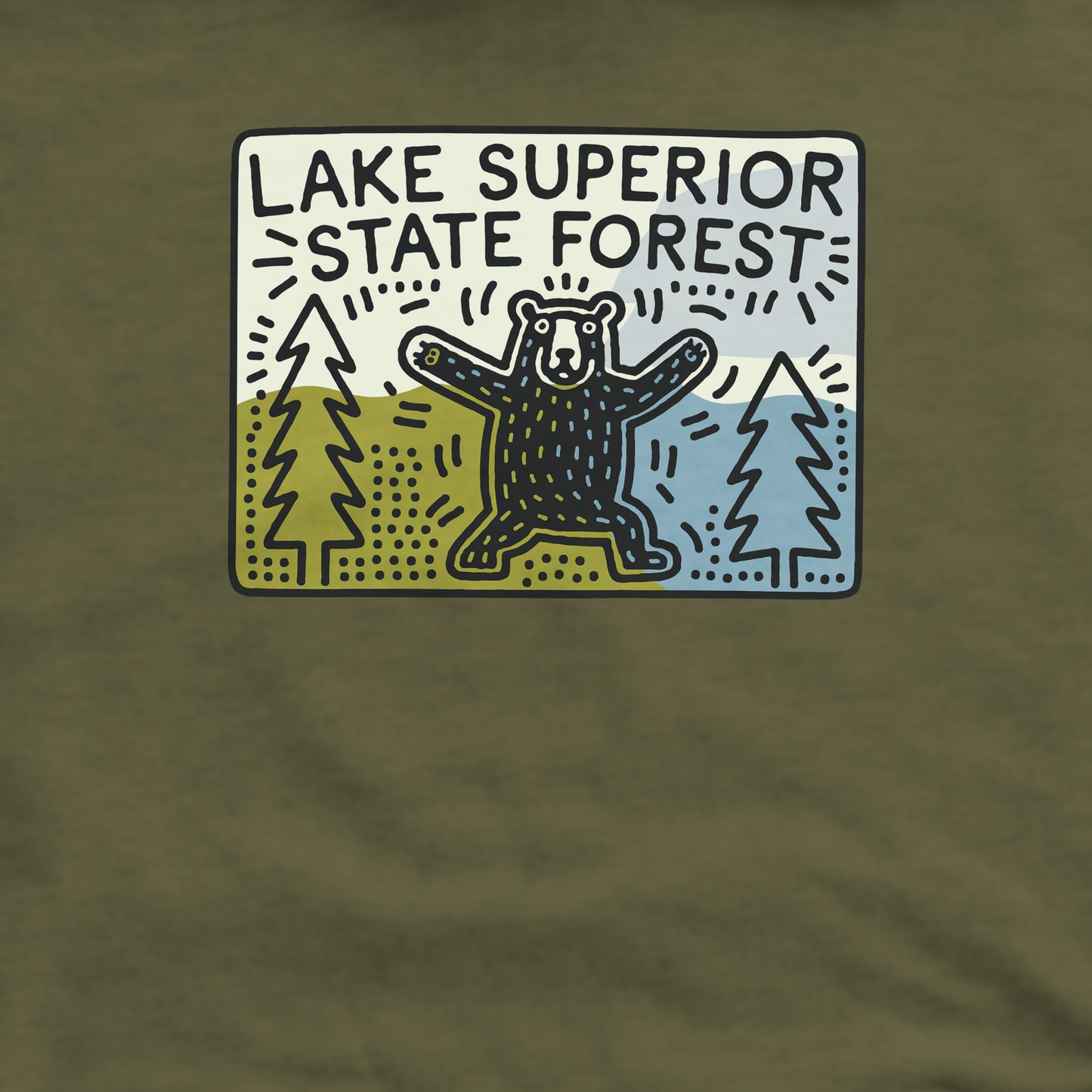 Lake Superior State Forest Crewneck Sweatshirt Adventure and Outdoors Themed Sweatshirt